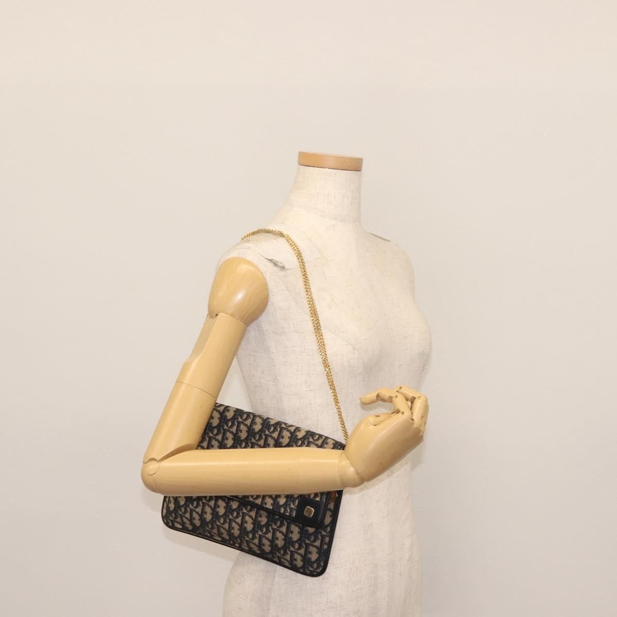 Dior Christian Dior Vintage Trotter Flap Shoulder Bag Canvas Size ONE SIZE - 13 Thumbnail