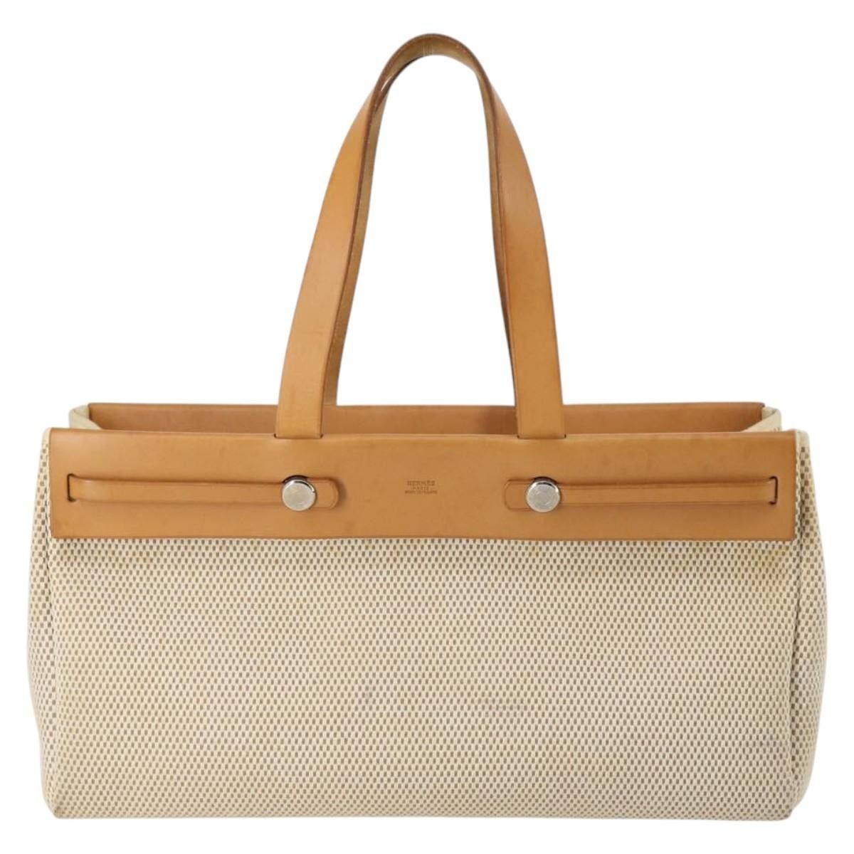 Hermes Hermes Herbag Cabas Toile and Leather Size ONE SIZE - 2 Thumbnail