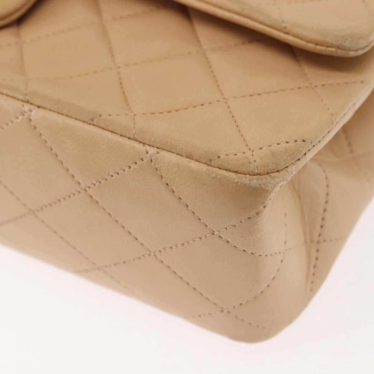 Chanel Chanel Vintage Classic Double Flap Bag Quilted Lambskin Size ONE SIZE - 11 Thumbnail