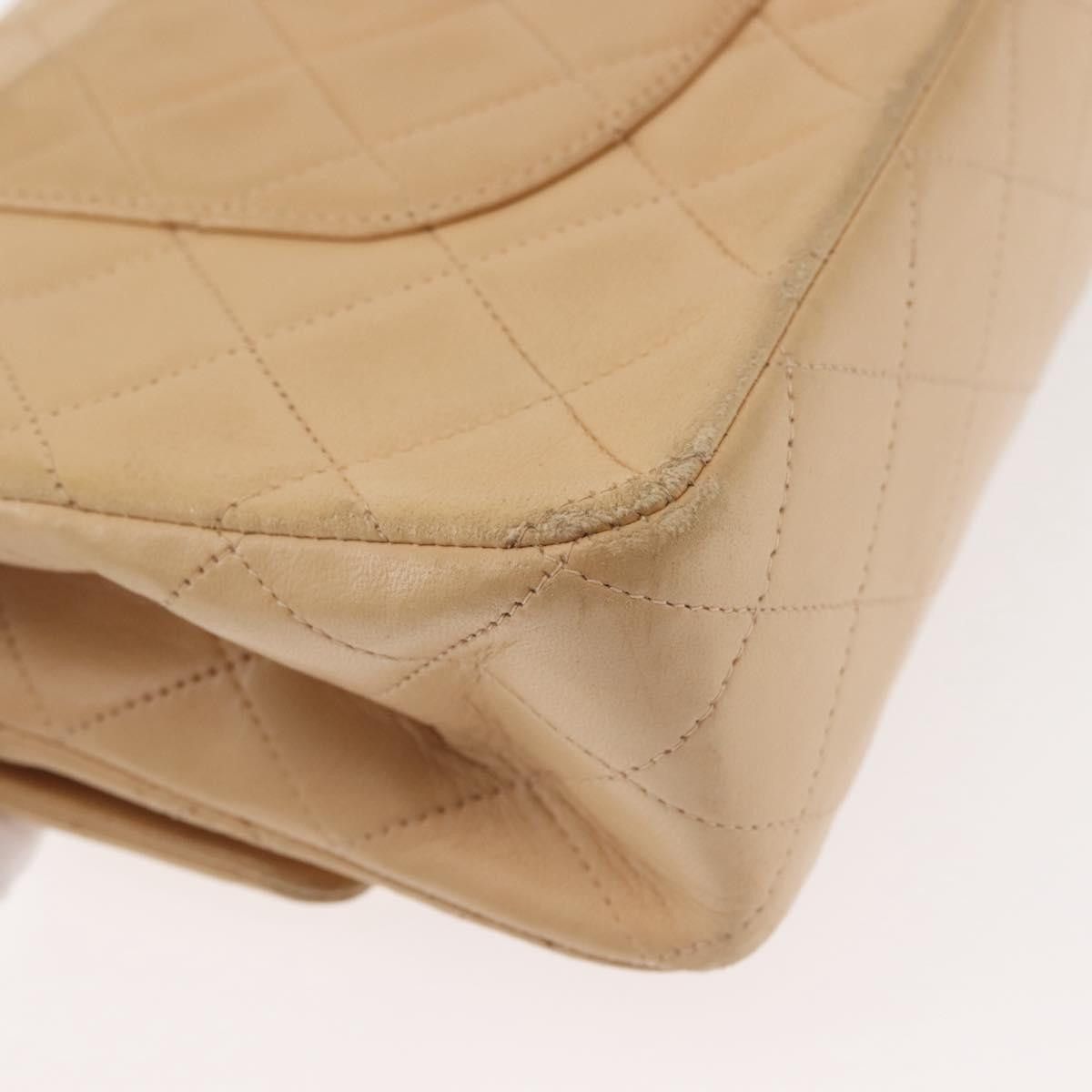 Chanel Chanel Vintage Classic Double Flap Bag Quilted Lambskin Size ONE SIZE - 12 Thumbnail