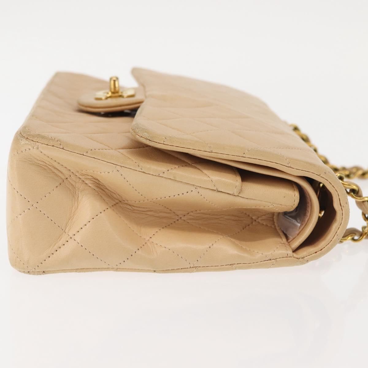 Chanel Chanel Vintage Classic Double Flap Bag Quilted Lambskin Size ONE SIZE - 4 Thumbnail