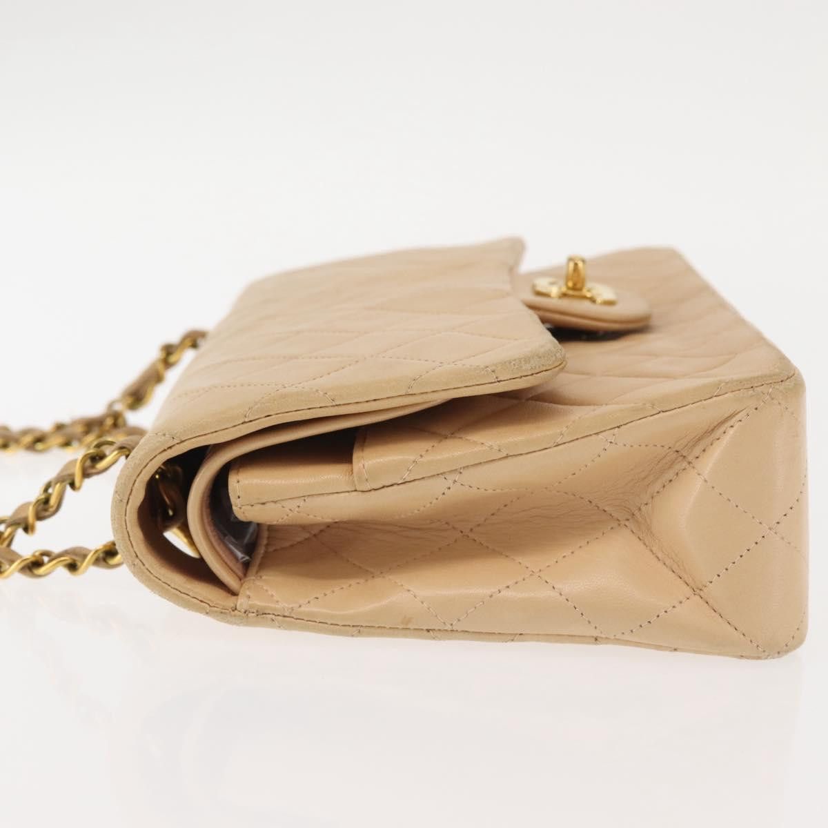 Chanel Chanel Vintage Classic Double Flap Bag Quilted Lambskin Size ONE SIZE - 5 Thumbnail