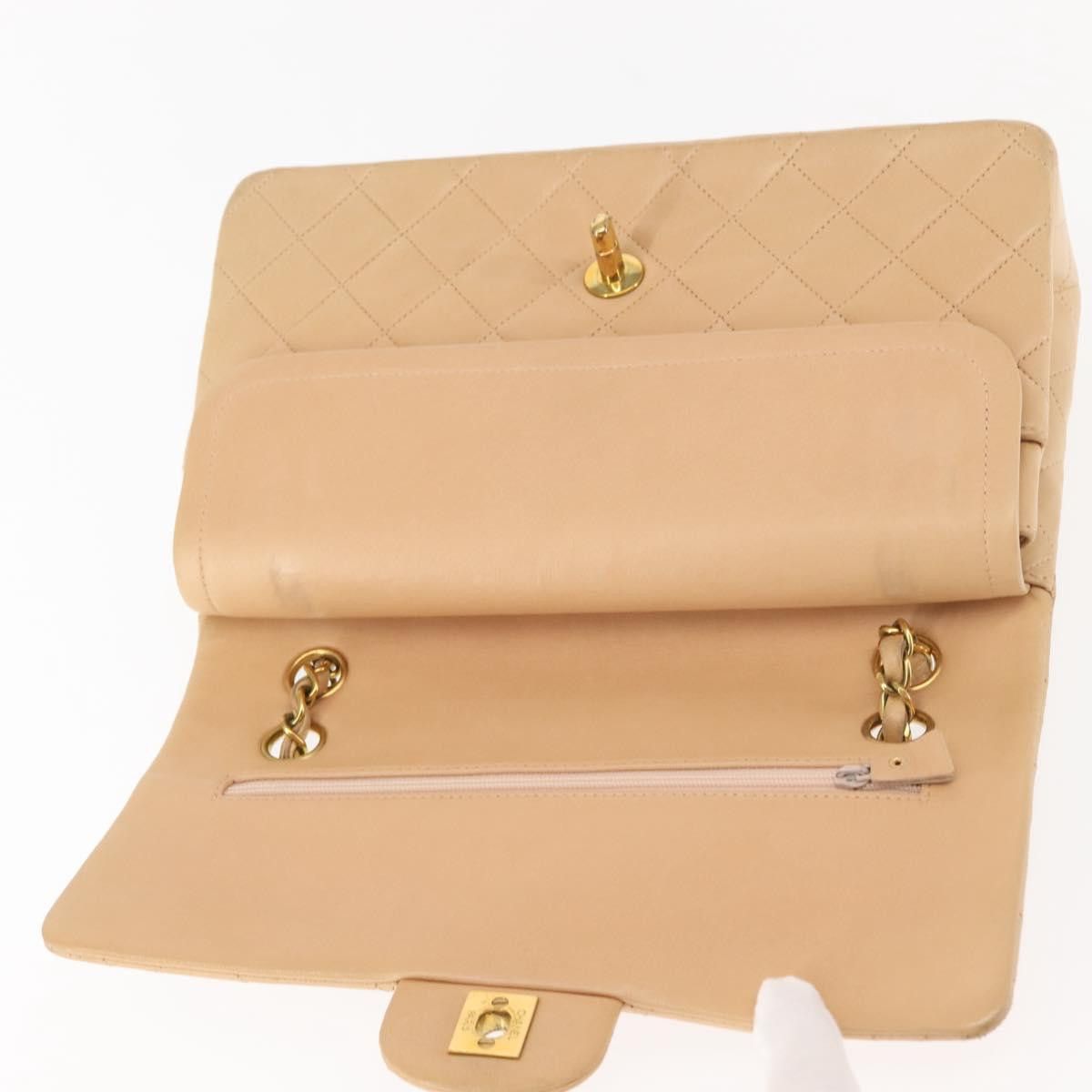 Chanel Chanel Vintage Classic Double Flap Bag Quilted Lambskin Size ONE SIZE - 15 Thumbnail