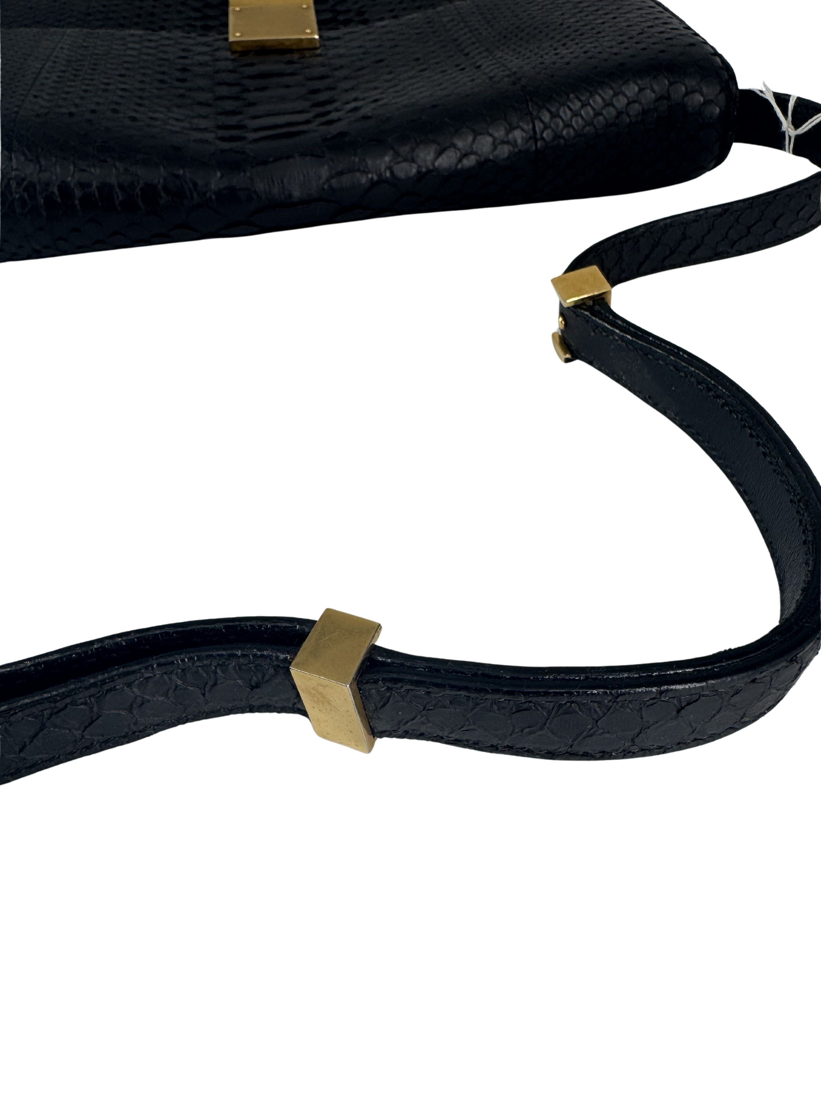 Celine Celine Triomphe Shoulder Bag Python Size ONE SIZE - 9 Thumbnail