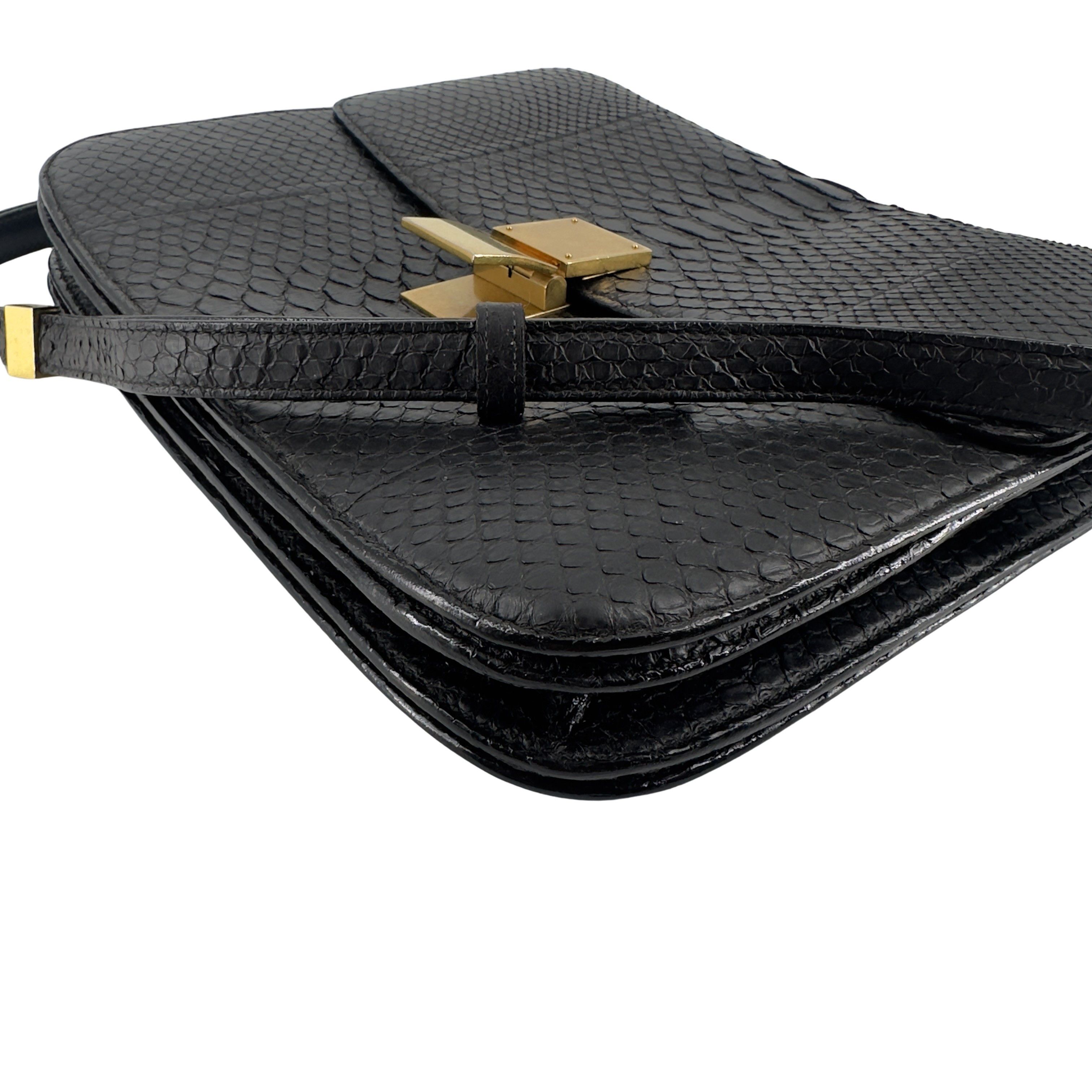 Celine Celine Triomphe Shoulder Bag Python Size ONE SIZE - 4 Thumbnail