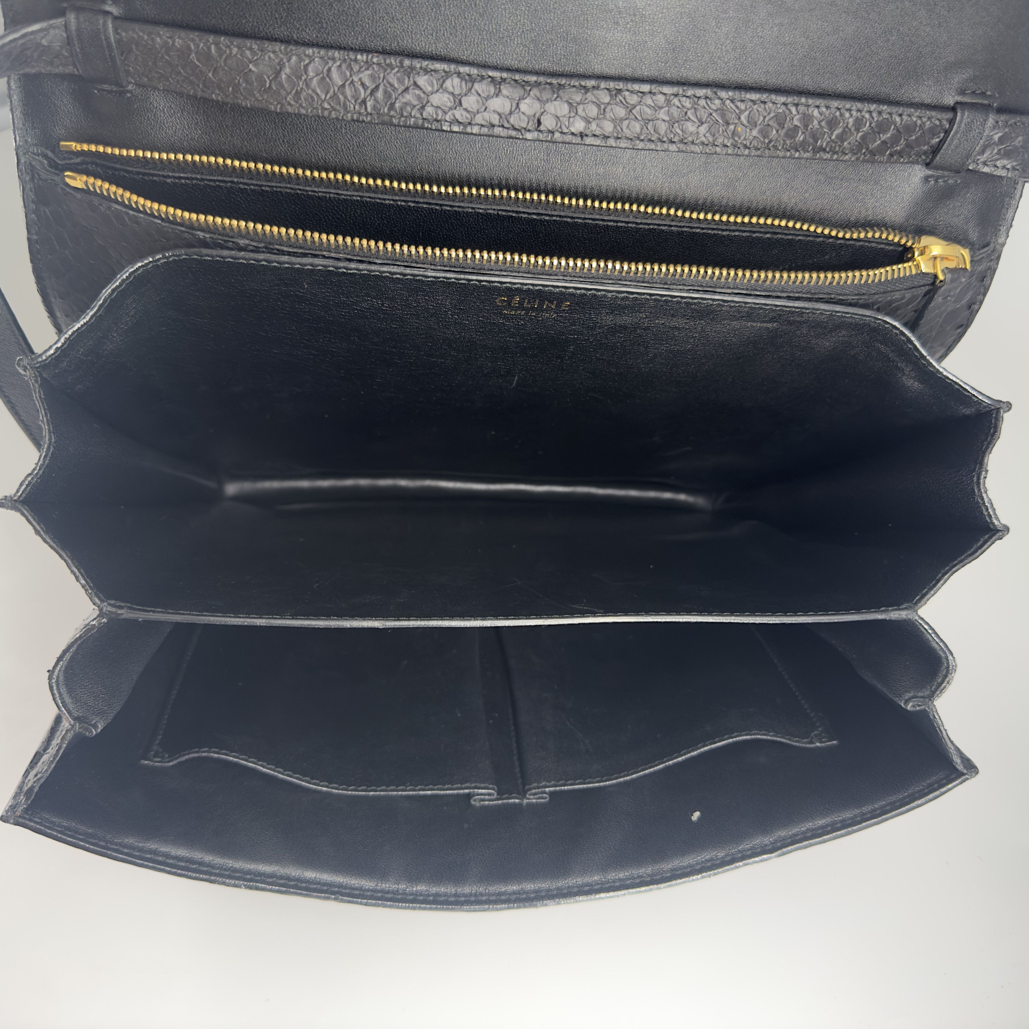 Celine Celine Triomphe Shoulder Bag Python Size ONE SIZE - 6 Thumbnail