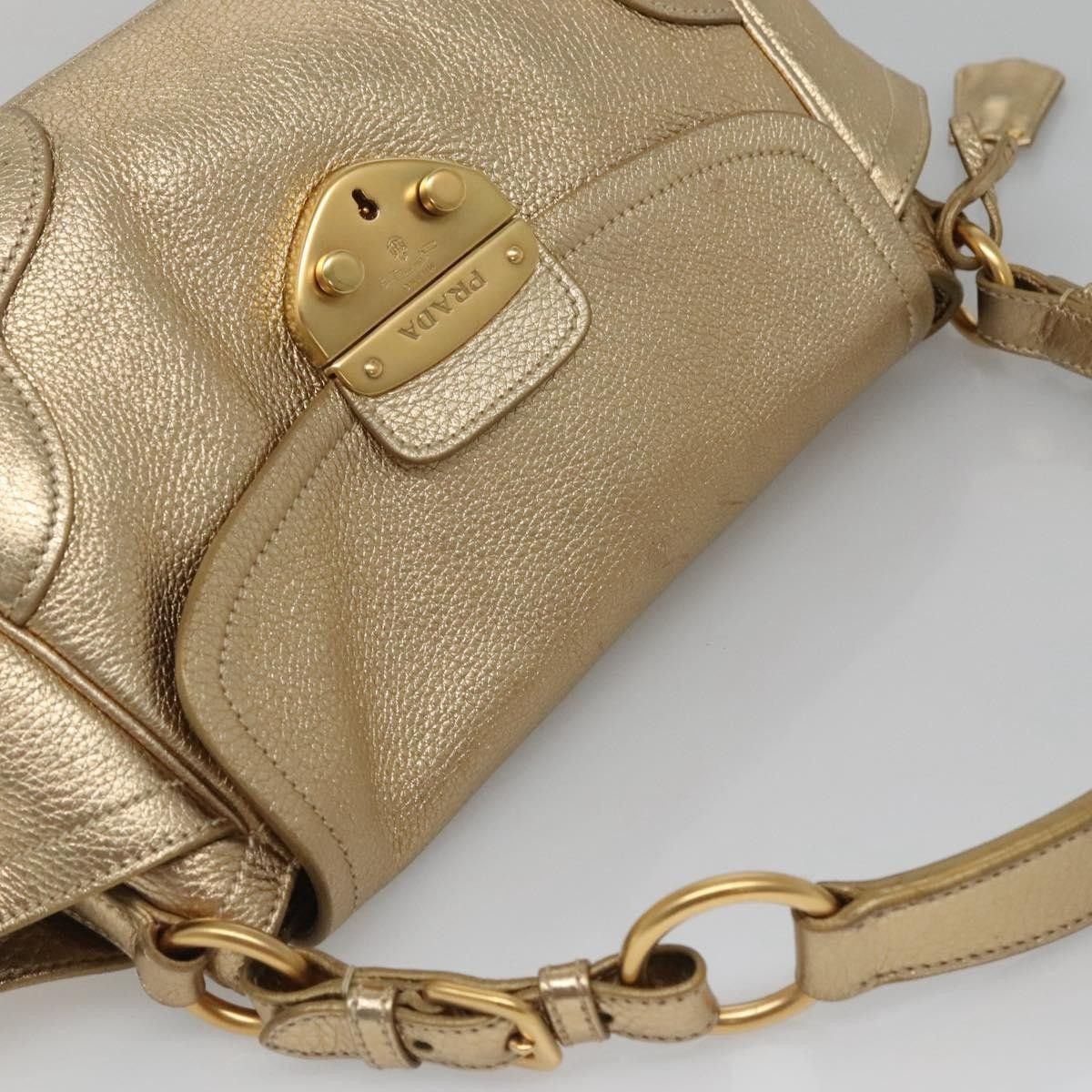 Prada Prada Antic Pushlock Shoulder Bag Leather Size ONE SIZE - 20 Thumbnail