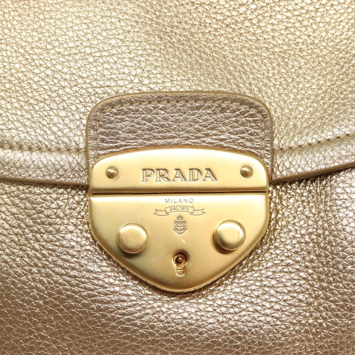 Prada Prada Antic Pushlock Shoulder Bag Leather Size ONE SIZE - 16 Thumbnail