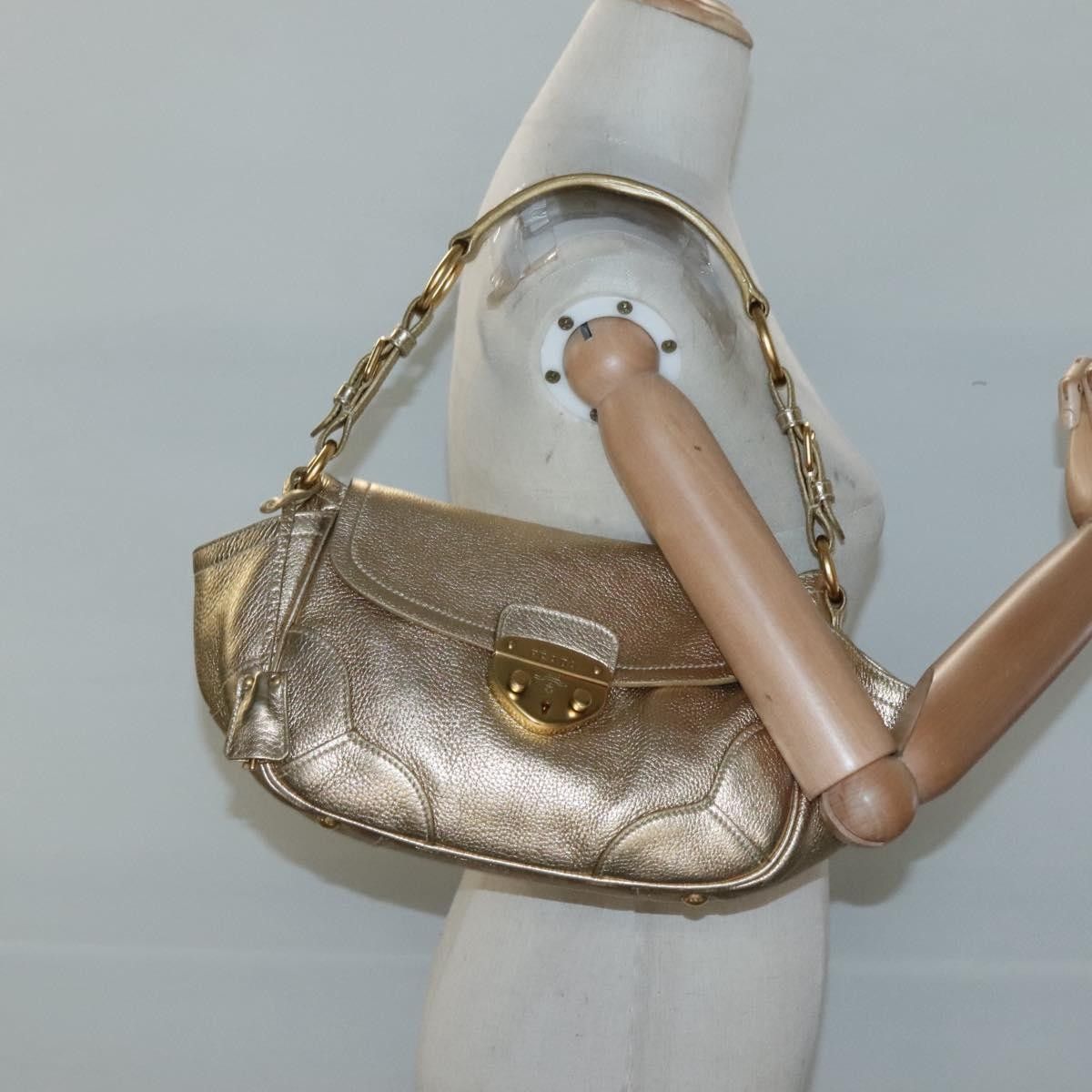 Prada Prada Antic Pushlock Shoulder Bag Leather Size ONE SIZE - 14 Thumbnail