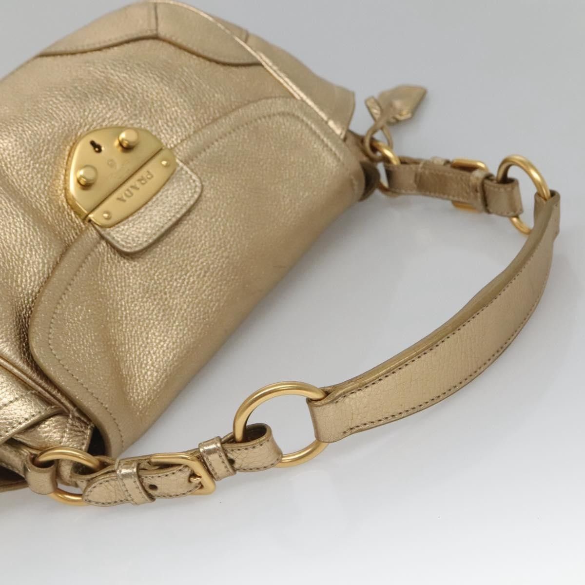 Prada Prada Antic Pushlock Shoulder Bag Leather Size ONE SIZE - 9 Thumbnail