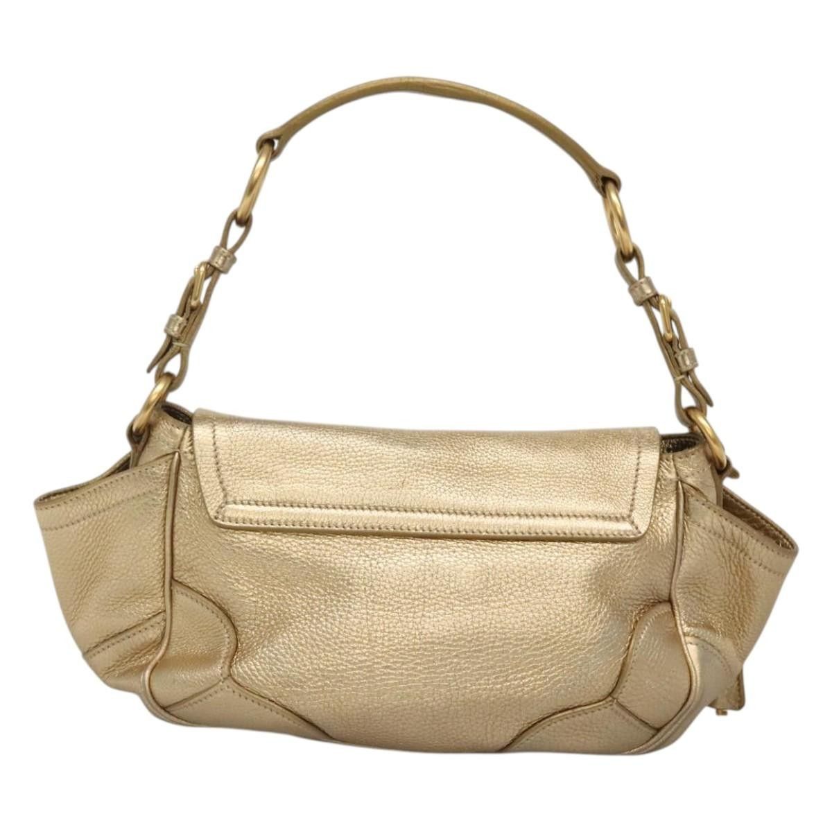 Prada Prada Antic Pushlock Shoulder Bag Leather Size ONE SIZE - 2 Thumbnail
