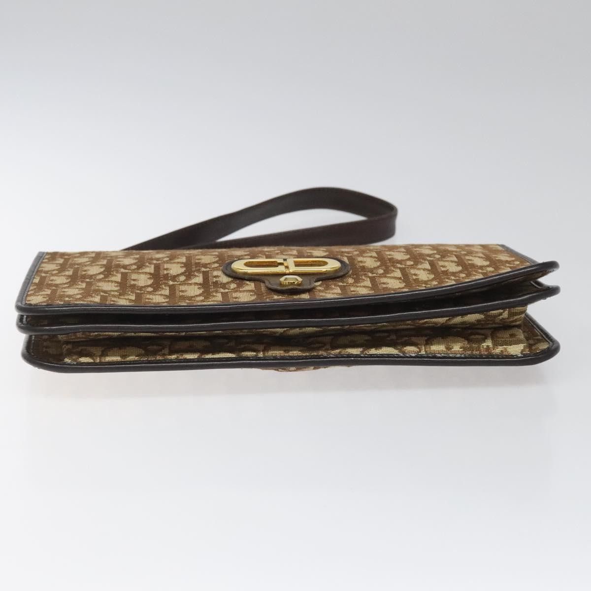 Dior Christian Dior Vintage Trotter Flap Shoulder Bag Canvas Size ONE SIZE - 14 Thumbnail