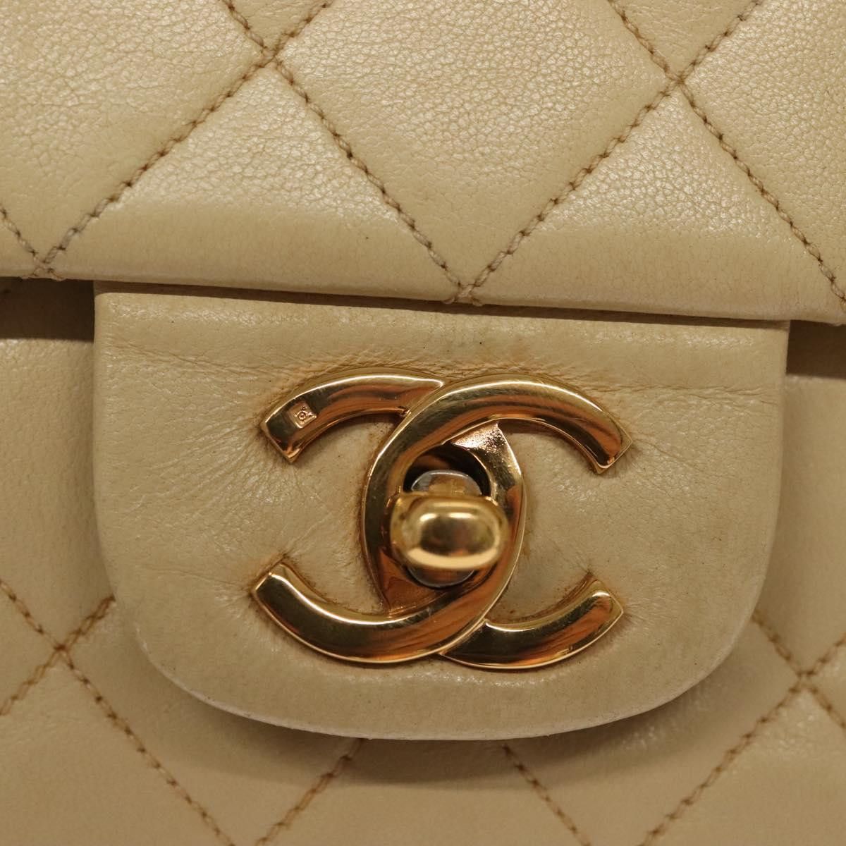 Chanel Chanel Vintage Square Classic Double Flap Bag Quilted Leather Size ONE SIZE - 14 Thumbnail