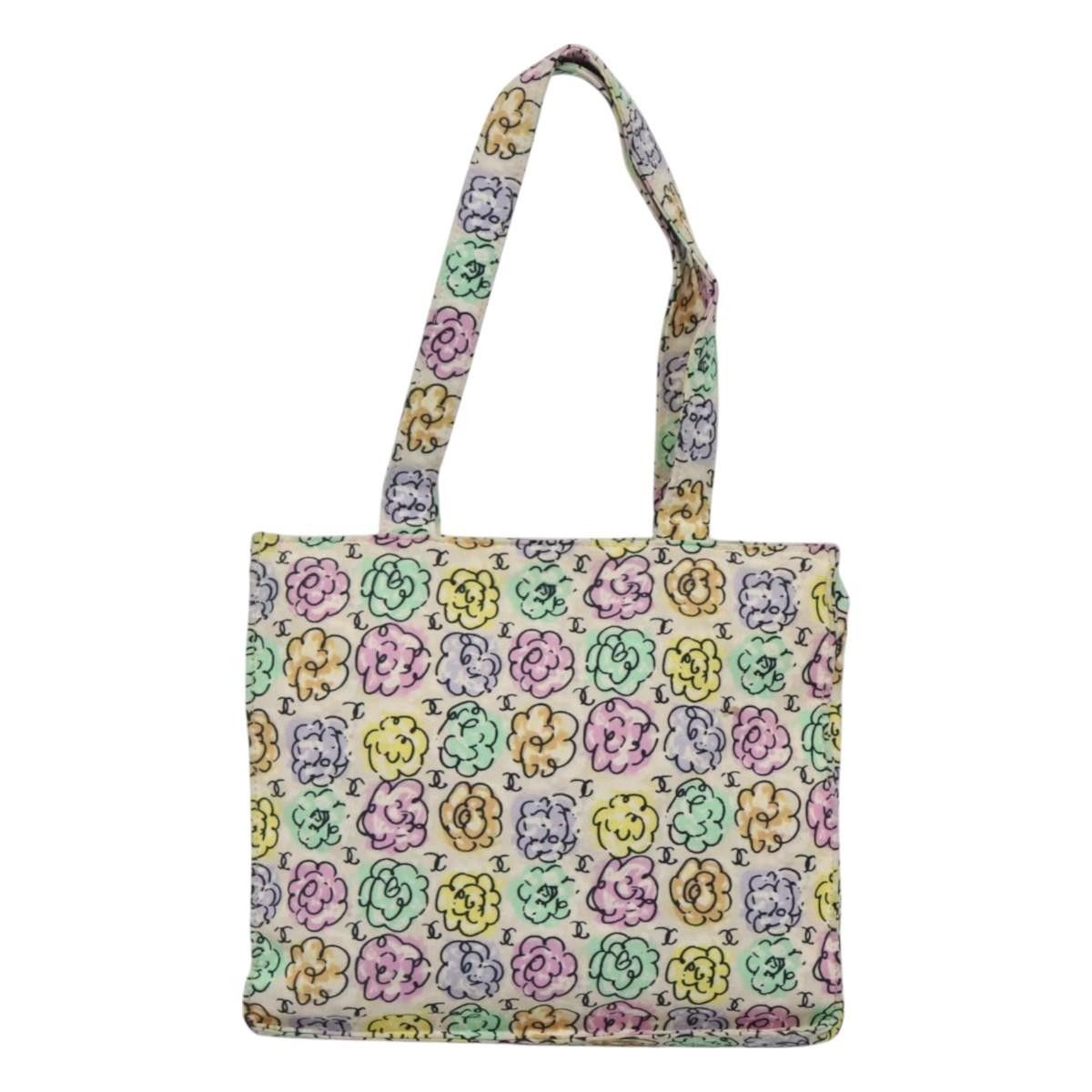 Chanel Chanel Vintage Camellia Tote Printed Nylon Size ONE SIZE - 2 Thumbnail