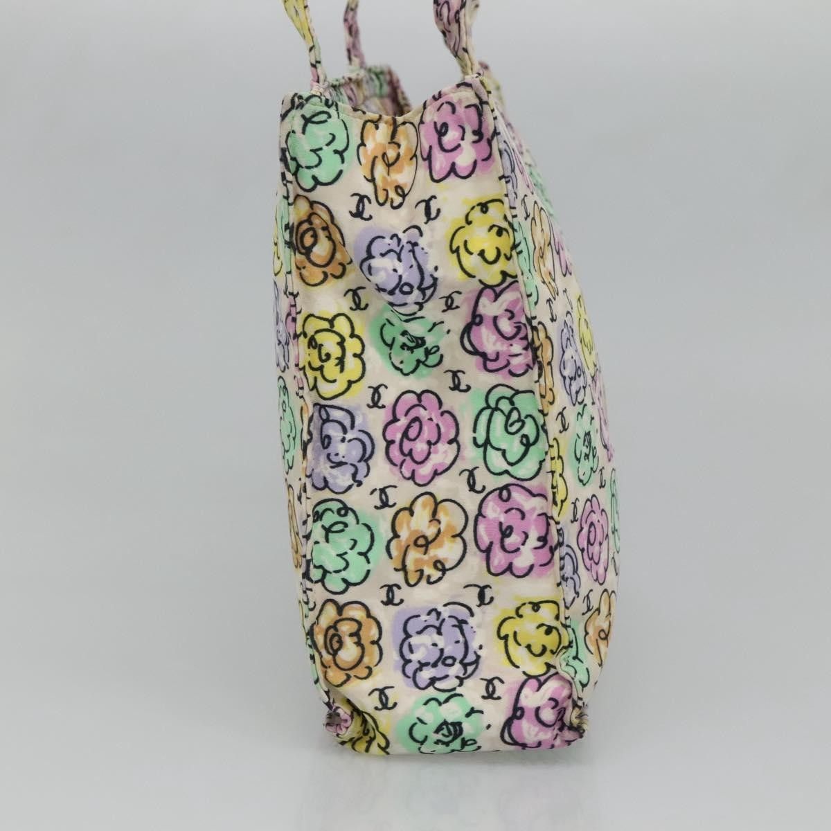 Chanel Chanel Vintage Camellia Tote Printed Nylon Size ONE SIZE - 5 Thumbnail