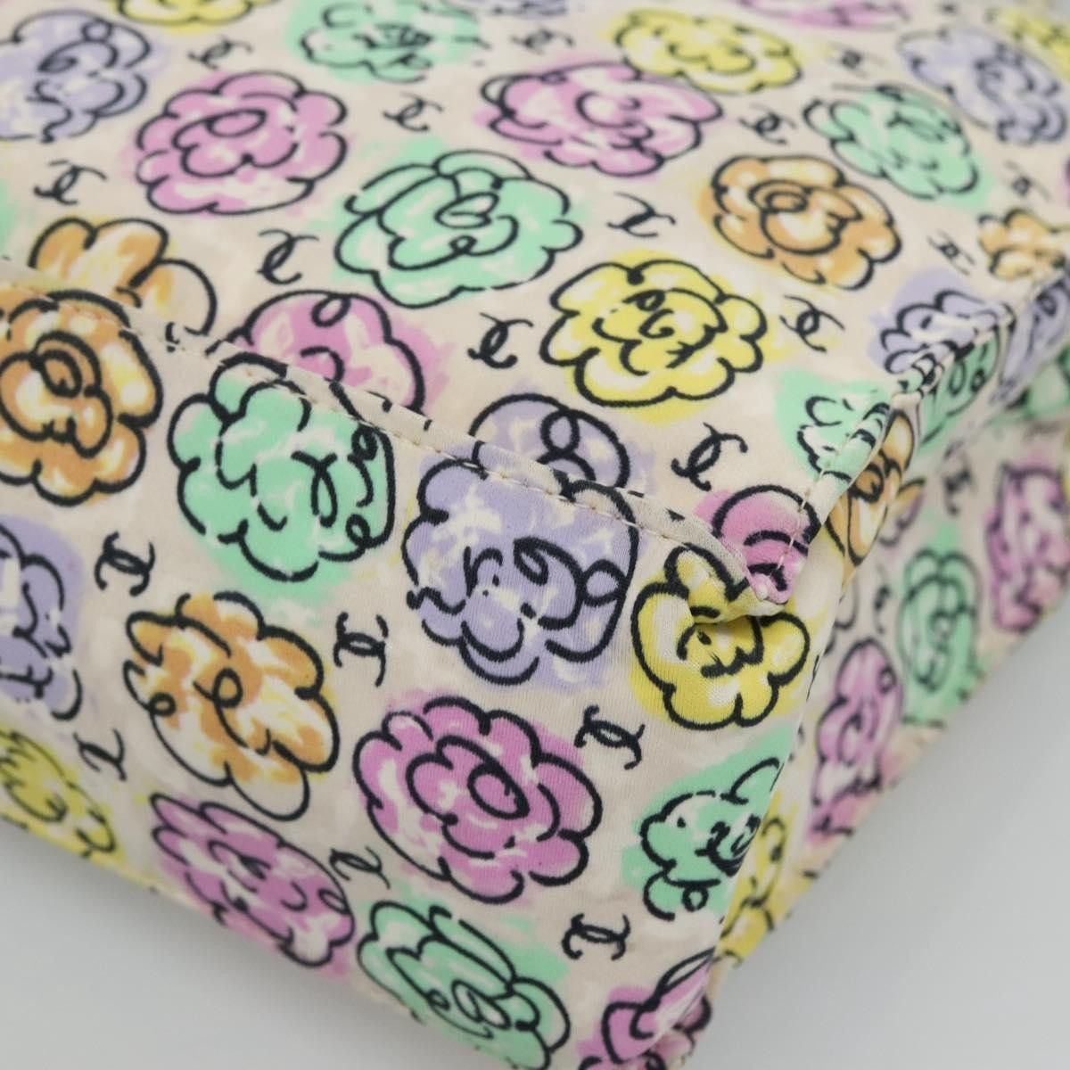 Chanel Chanel Vintage Camellia Tote Printed Nylon Size ONE SIZE - 10 Thumbnail