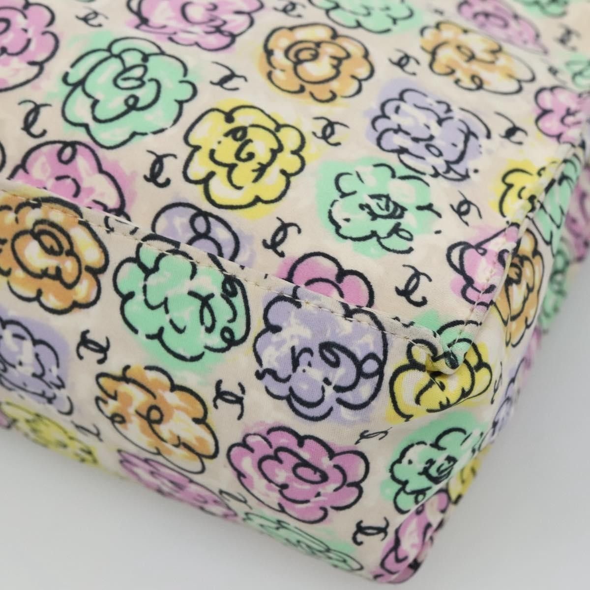 Chanel Chanel Vintage Camellia Tote Printed Nylon Size ONE SIZE - 13 Thumbnail
