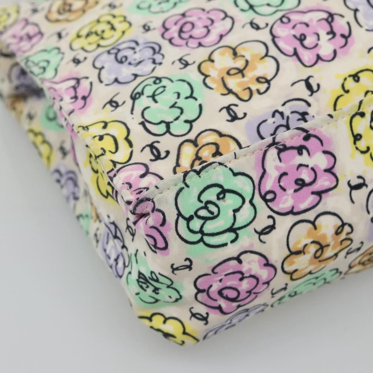 Chanel Chanel Vintage Camellia Tote Printed Nylon Size ONE SIZE - 11 Thumbnail