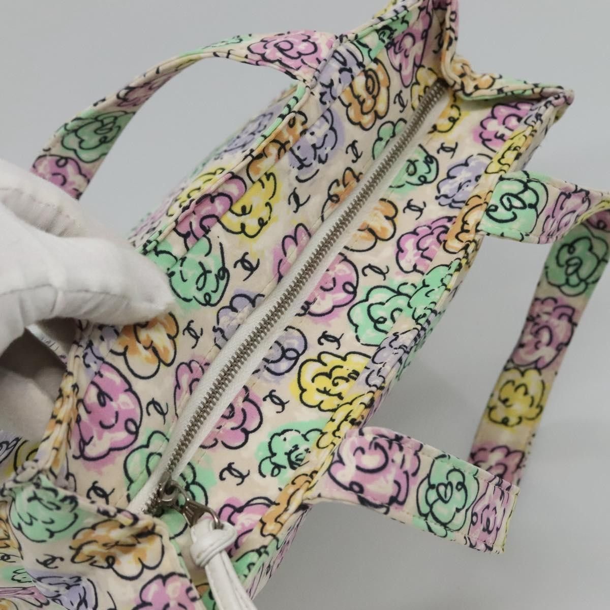 Chanel Chanel Vintage Camellia Tote Printed Nylon Size ONE SIZE - 16 Thumbnail