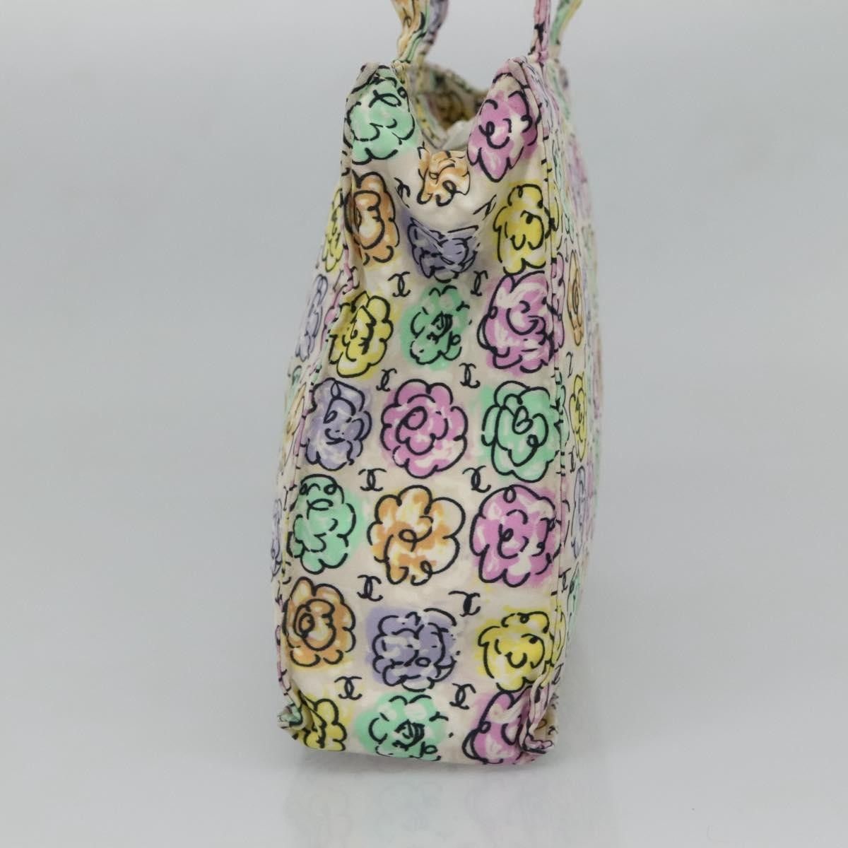 Chanel Chanel Vintage Camellia Tote Printed Nylon Size ONE SIZE - 3 Thumbnail