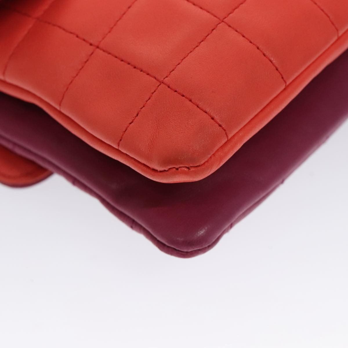 Chanel Chanel Vintage Chocolate Bar Double Side Flap Shoulder Bag Quilted Lambskin Size ONE SIZE - 11 Thumbnail