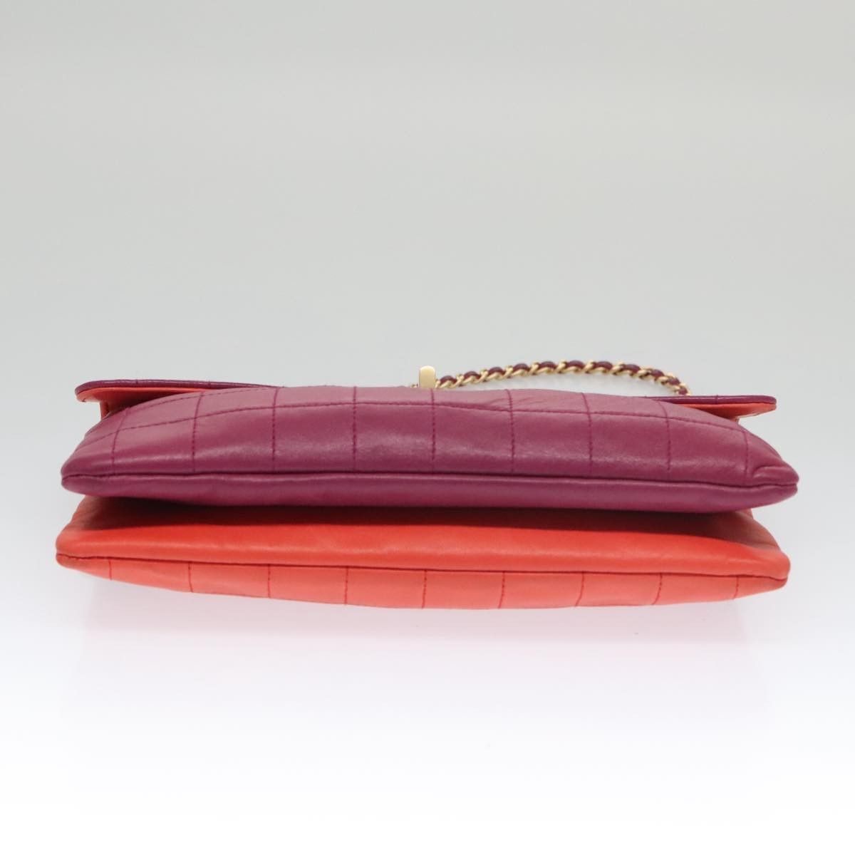 Chanel Chanel Vintage Chocolate Bar Double Side Flap Shoulder Bag Quilted Lambskin Size ONE SIZE - 23 Thumbnail