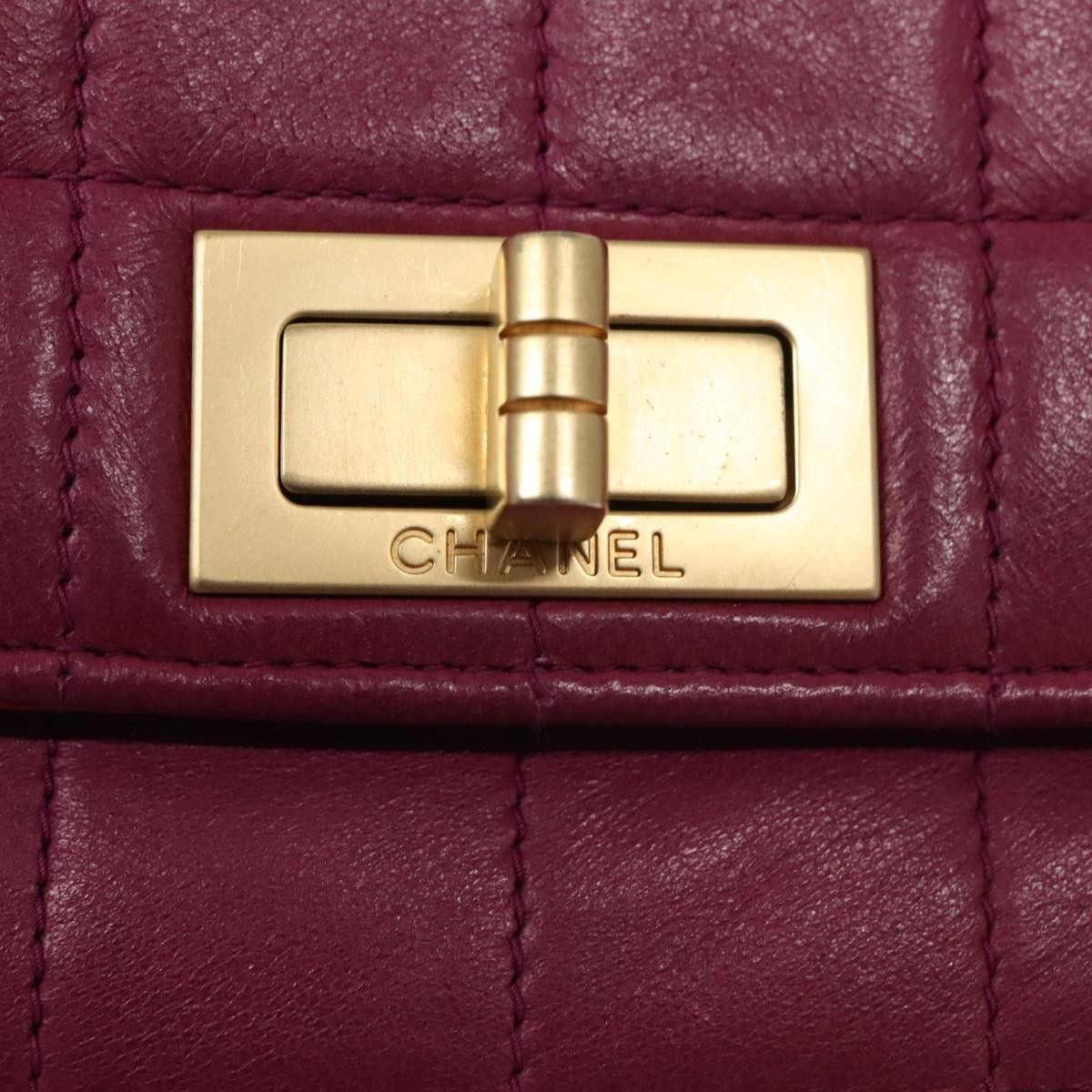Chanel Chanel Vintage Chocolate Bar Double Side Flap Shoulder Bag Quilted Lambskin Size ONE SIZE - 14 Thumbnail
