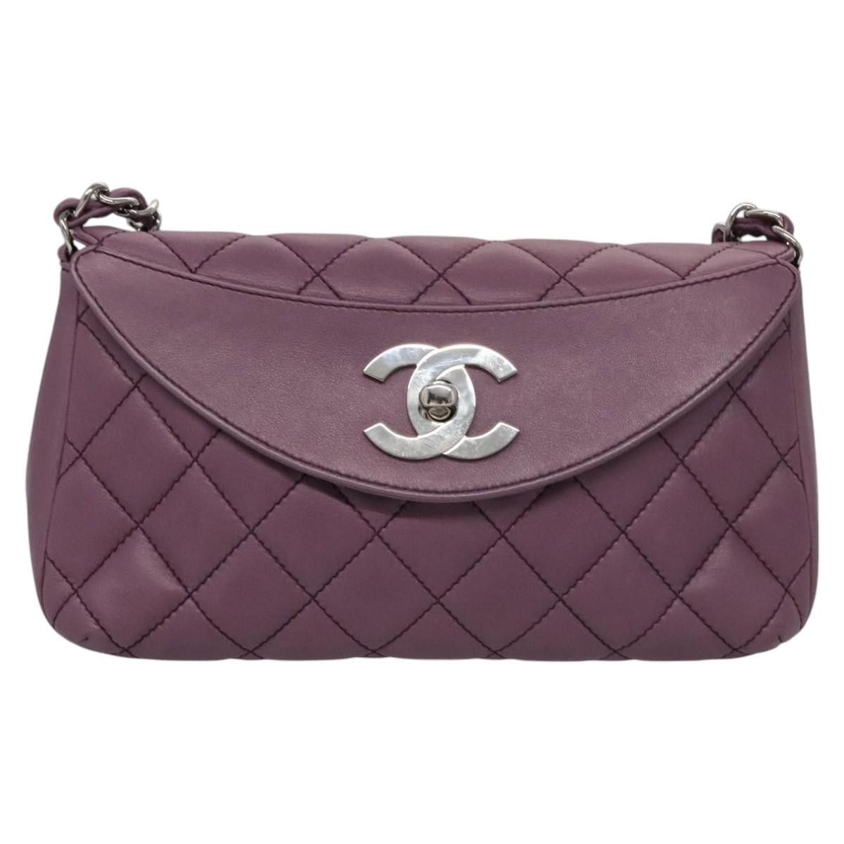 Chanel Chanel Crescent Chain Shoulder Bag Quilted Lambskin Size ONE SIZE - 19 Thumbnail