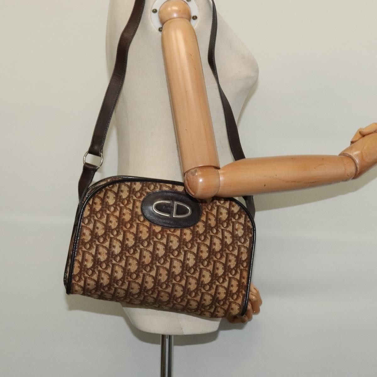 Dior Christian Dior Vintage Trotter Shoulder Bag Canvas Size ONE SIZE - 13 Thumbnail
