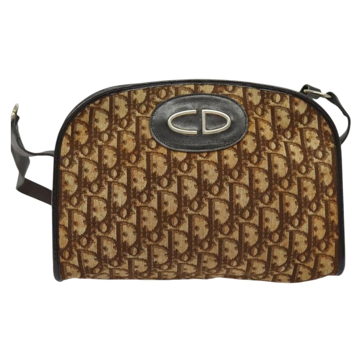 Dior Christian Dior Vintage Trotter Shoulder Bag Canvas Size ONE SIZE - 17 Thumbnail