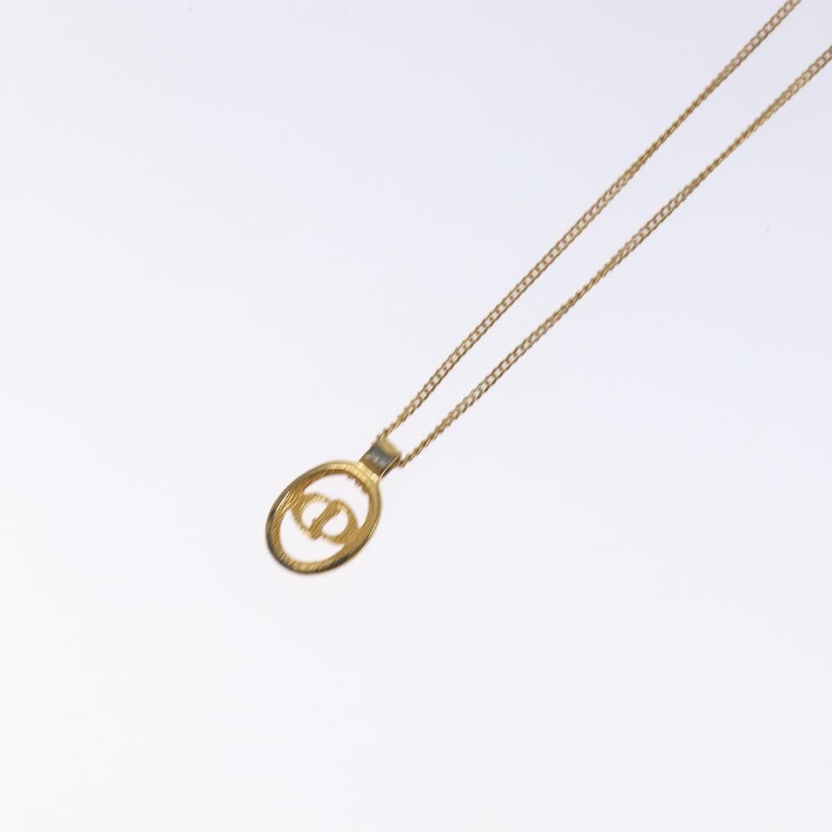 Dior Christian Dior CD Round Pendant Necklace Metal Size ONE SIZE - 10 Thumbnail