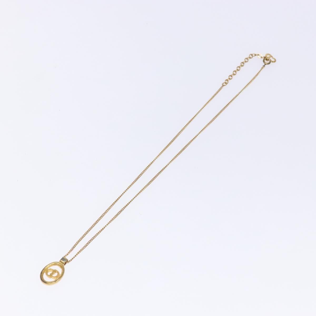 Dior Christian Dior CD Round Pendant Necklace Metal Size ONE SIZE - 2 Thumbnail