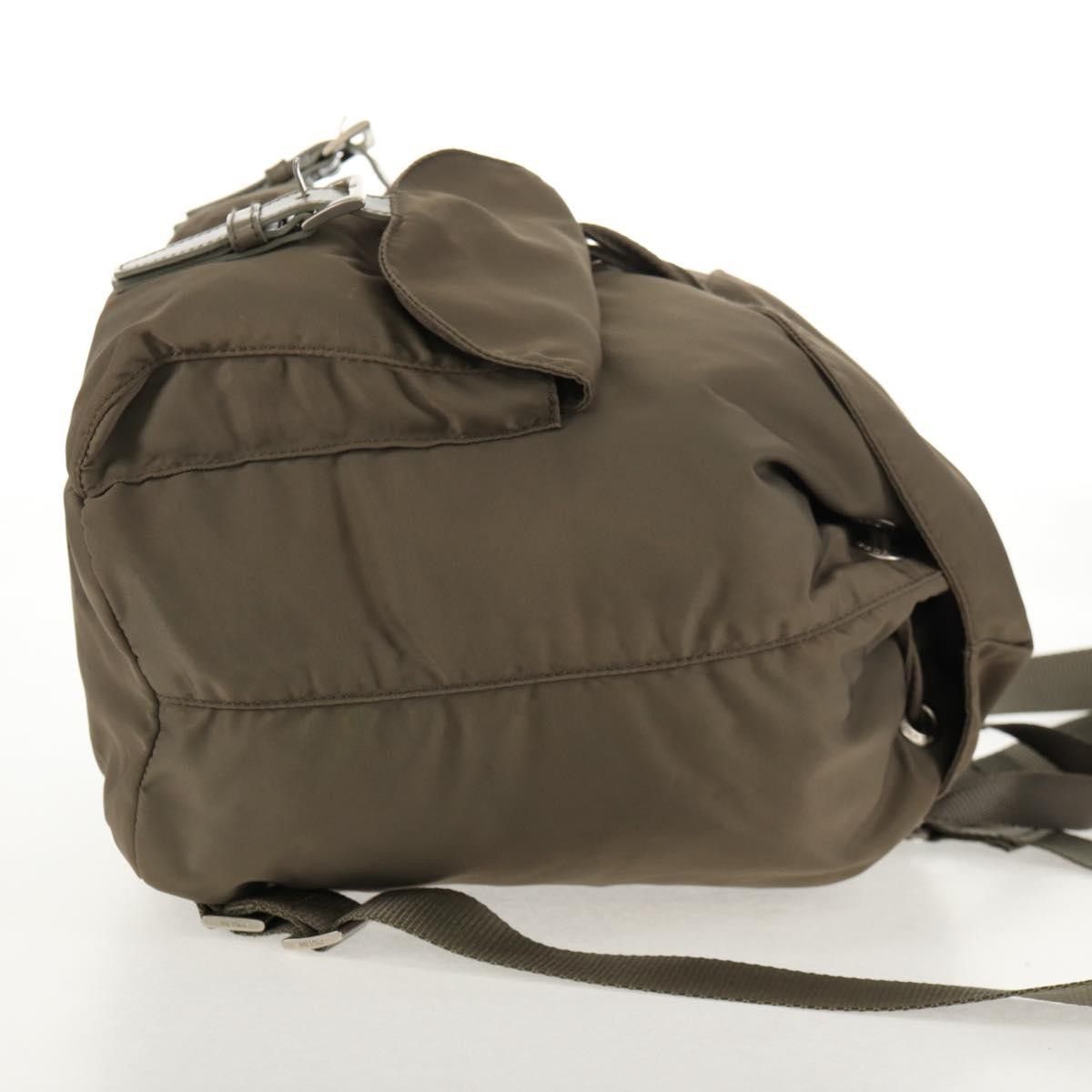 Prada Prada Vela Double Front Pocket Backpack Tessuto with Saffiano Leather Size ONE SIZE - 4 Thumbnail