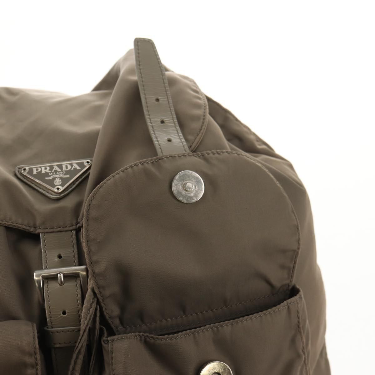 Prada Prada Vela Double Front Pocket Backpack Tessuto with Saffiano Leather Size ONE SIZE - 21 Thumbnail