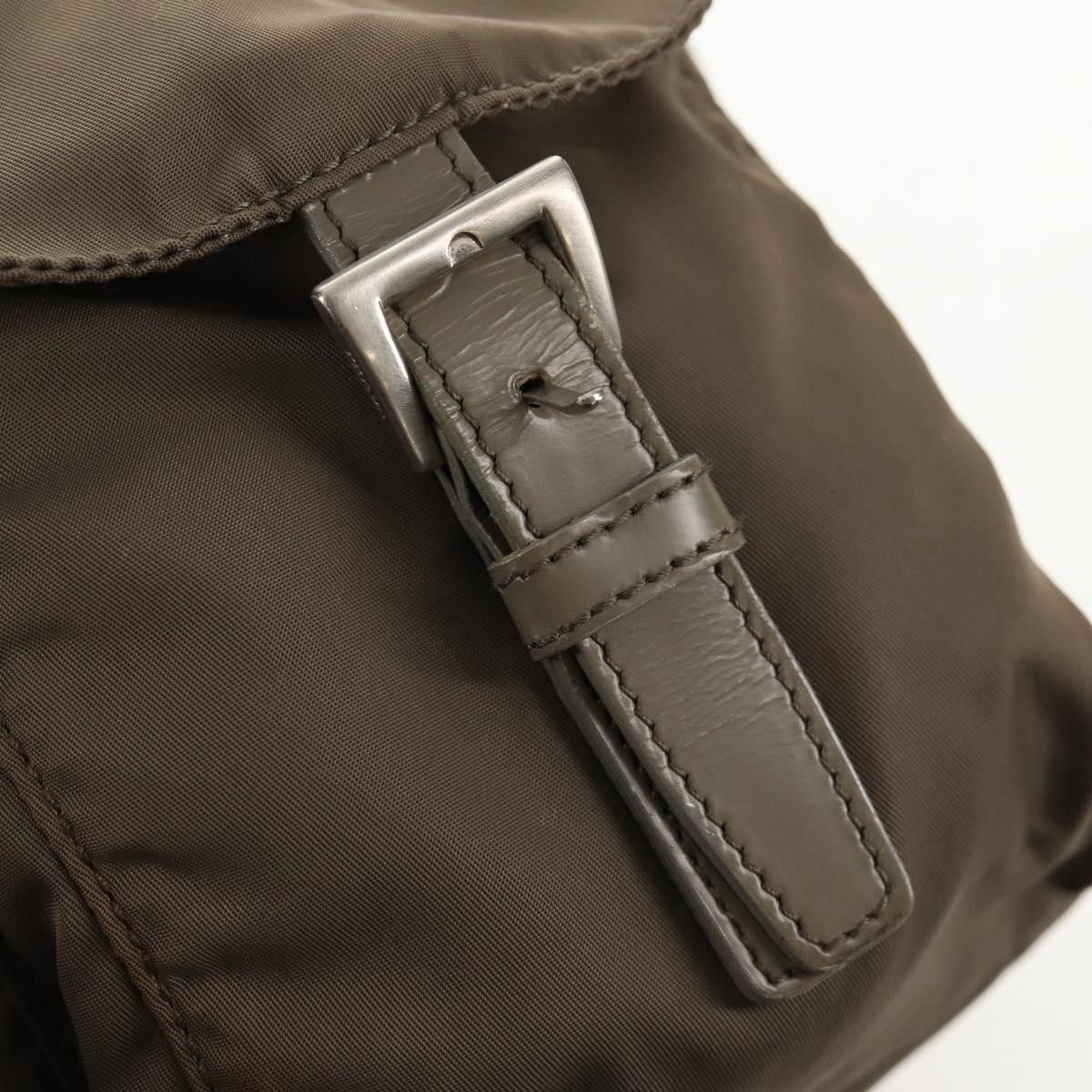Prada Prada Vela Double Front Pocket Backpack Tessuto with Saffiano Leather Size ONE SIZE - 12 Thumbnail