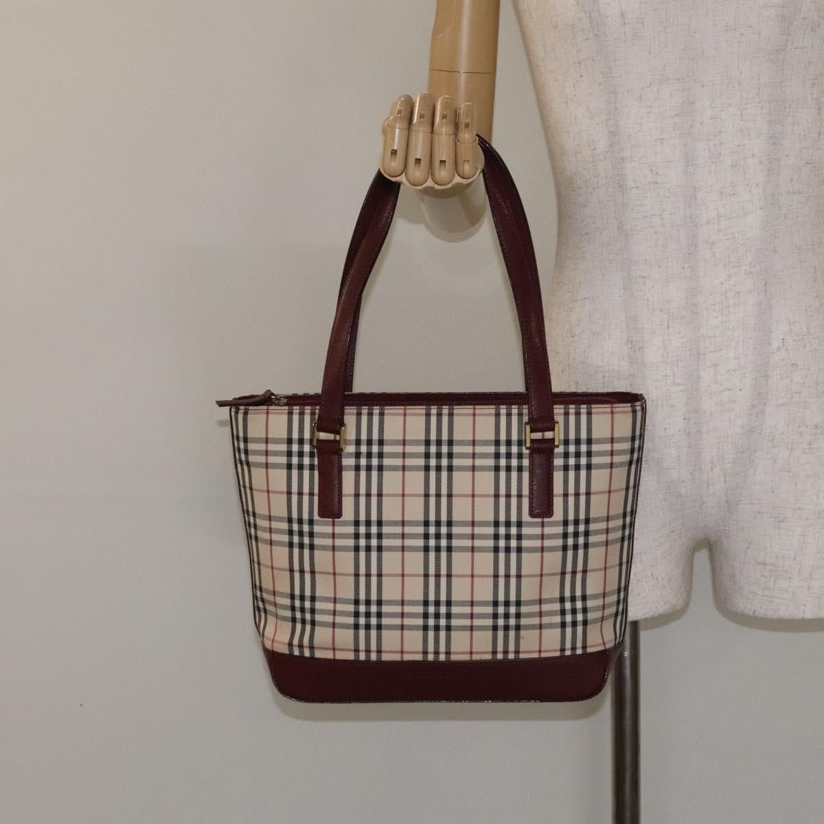Burberry Burberry Nova Check Tote canvas check pattern Size ONE SIZE - 13 Thumbnail