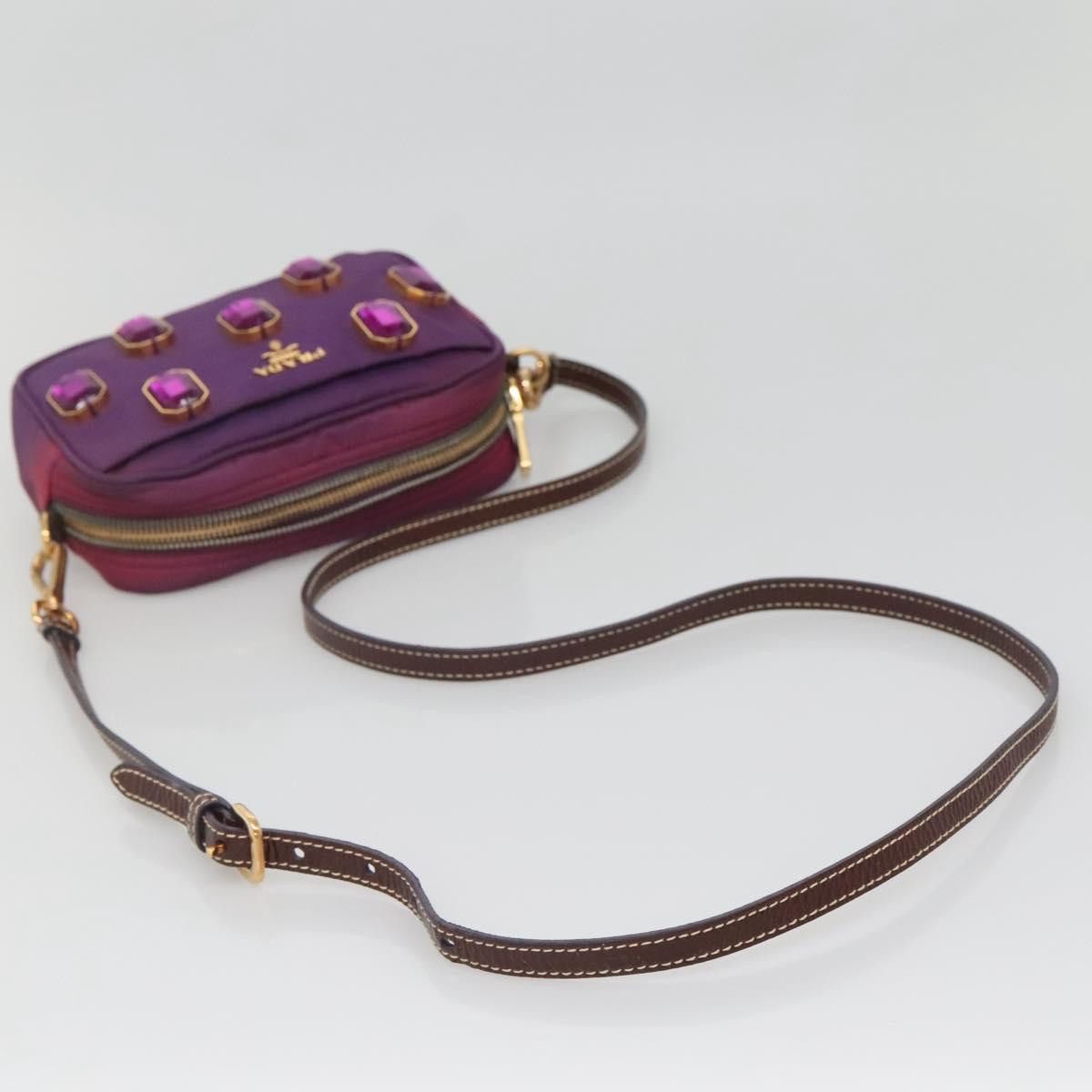 Prada Prada Tessuto pietre Crossbody Crystal Size ONE SIZE - 8 Thumbnail