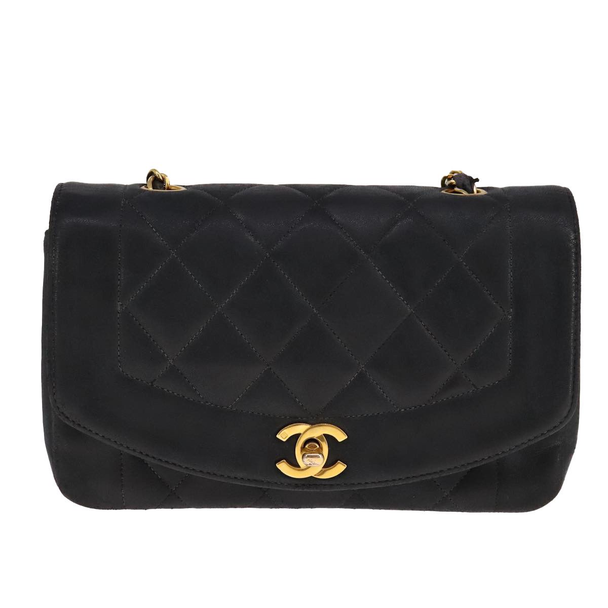 Chanel Chanel Vintage Diana Flap Bag Quilted Lambskin Size ONE SIZE - 2 Thumbnail