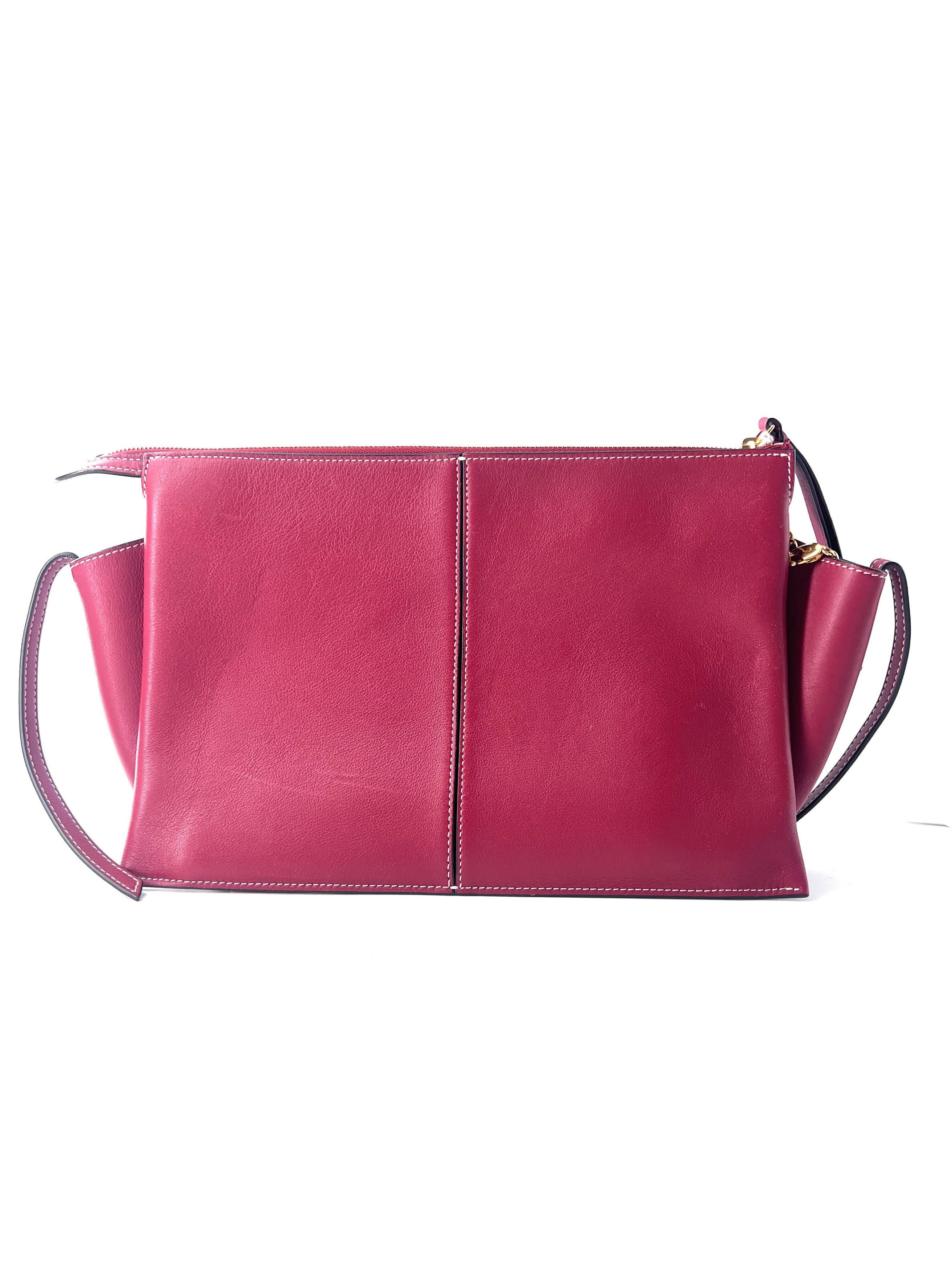 Celine Celine Tri-Fold Shoulder Bag Smooth Calfskin Size ONE SIZE - 2 Thumbnail