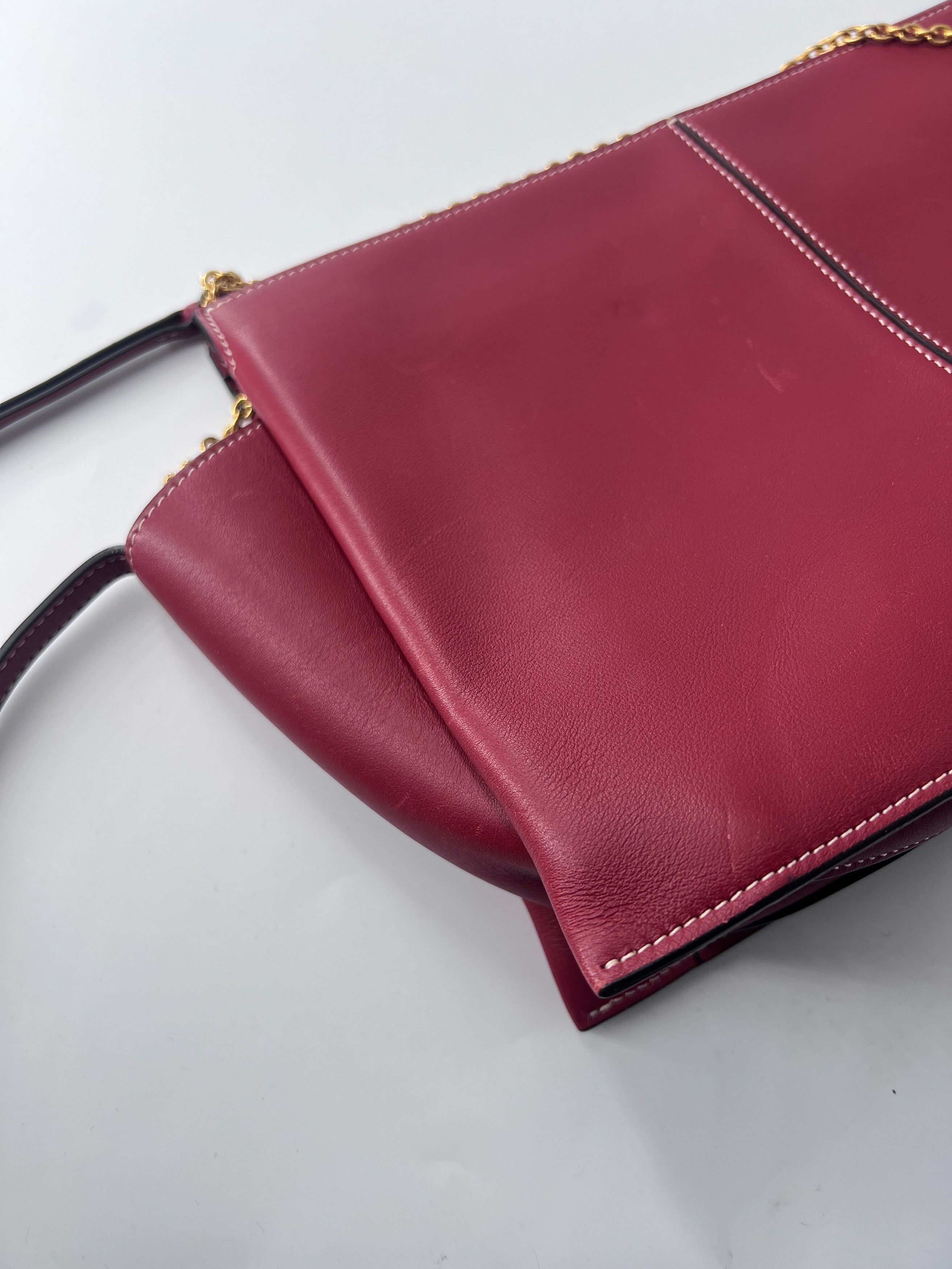 Celine Celine Tri-Fold Shoulder Bag Smooth Calfskin Size ONE SIZE - 4 Thumbnail