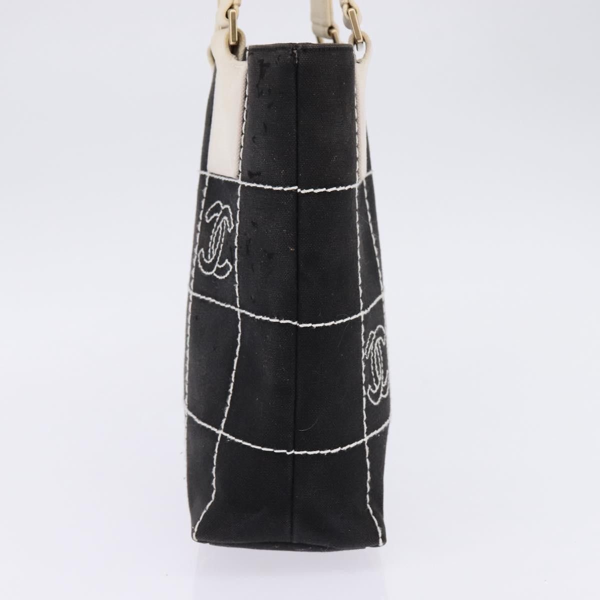 Chanel Chanel Chocolate Bar CC Logo Tote Canvas Size ONE SIZE - 4 Thumbnail
