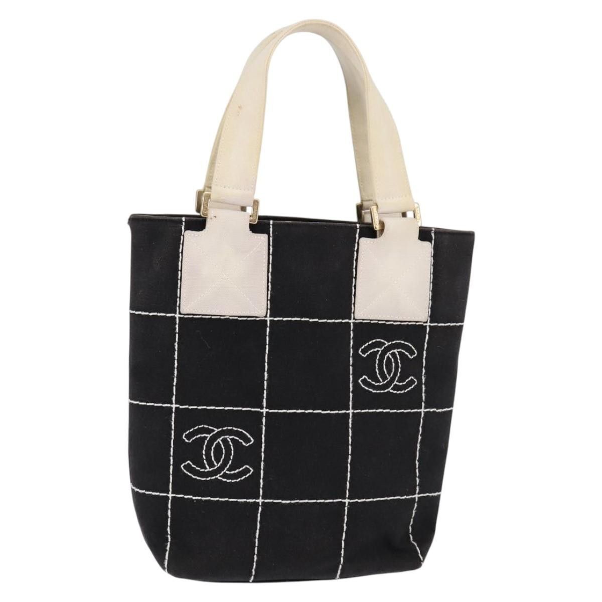 Chanel Chanel Chocolate Bar CC Logo Tote Canvas Size ONE SIZE - 17 Thumbnail