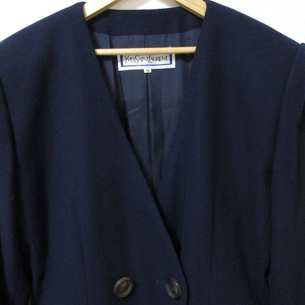 Yves Saint Laurent Yves Saint Laurent Yves Saint Laurent Wool Double Jacket Cotton Outerwear DUTY FREE for USA Size ONE SIZE - 4 Thumbnail
