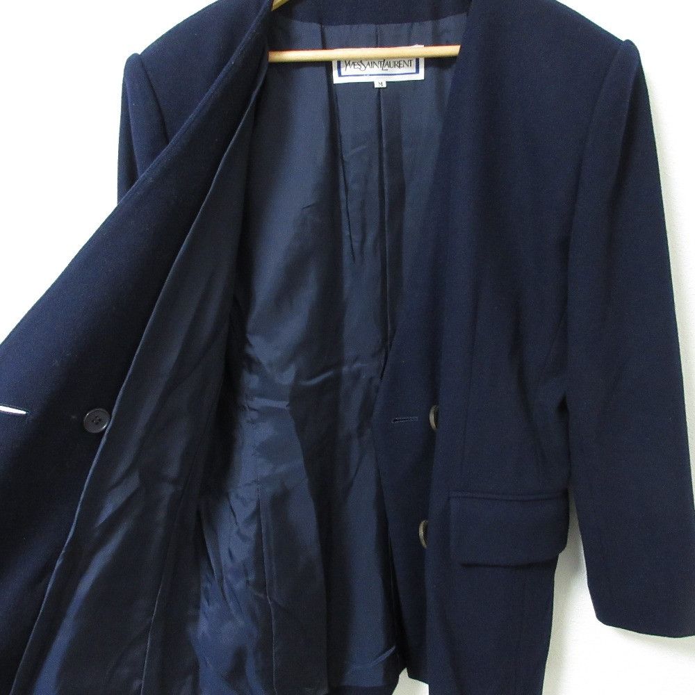 Yves Saint Laurent Yves Saint Laurent Yves Saint Laurent Wool Double Jacket Cotton Outerwear DUTY FREE for USA Size ONE SIZE - 3 Thumbnail