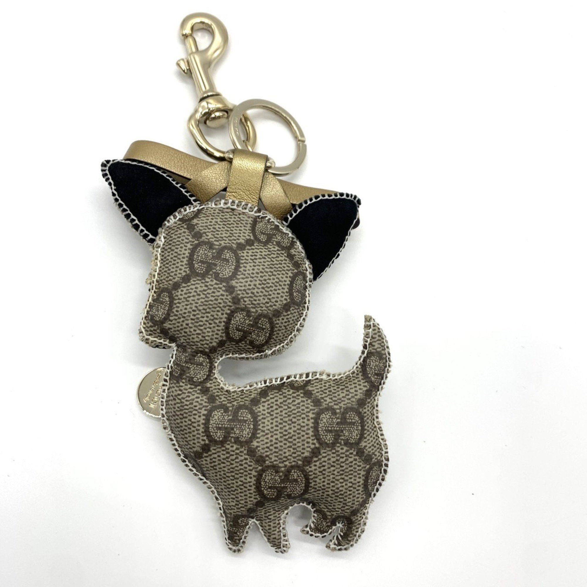 Gucci Gucci GG Plus Guccioli Chihuahua Charm Bag Keychain Key Ring 206081 GUCCI Size ONE SIZE - 2 Thumbnail