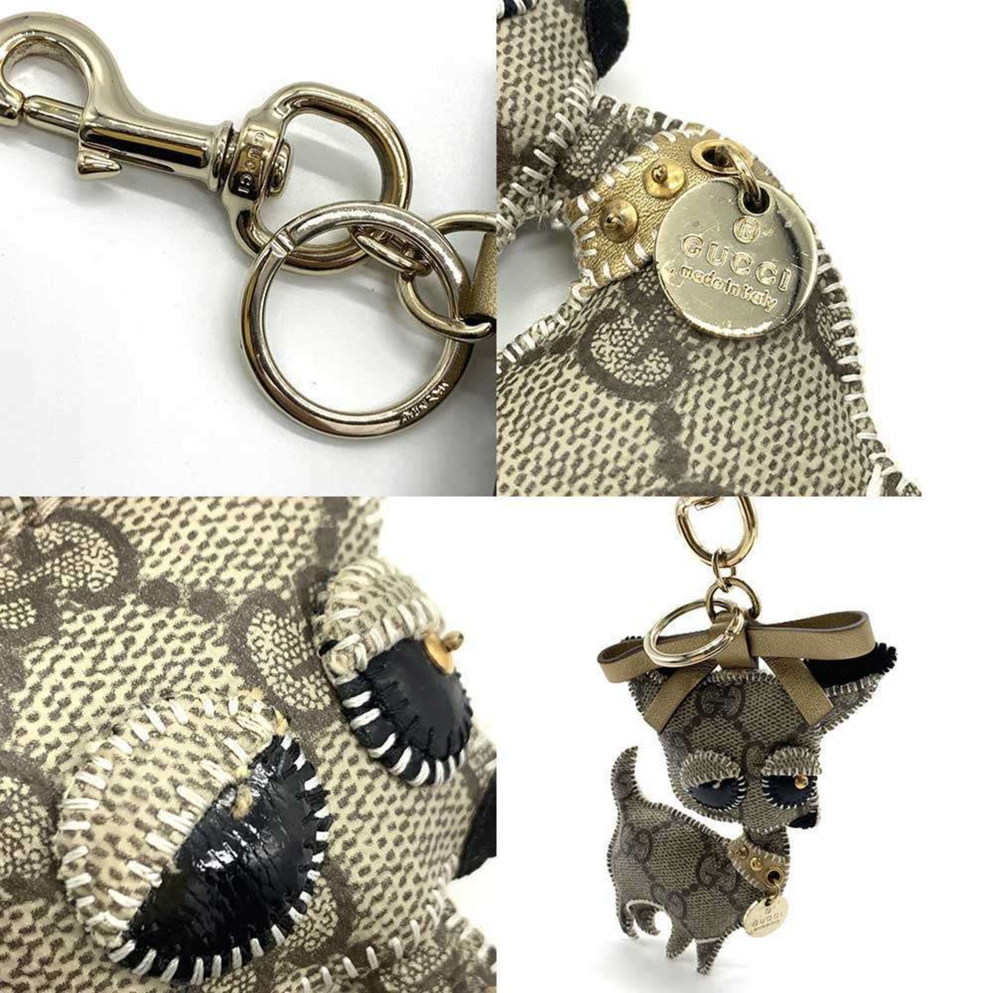 Gucci Gucci GG Plus Guccioli Chihuahua Charm Bag Keychain Key Ring 206081 GUCCI Size ONE SIZE - 4 Thumbnail