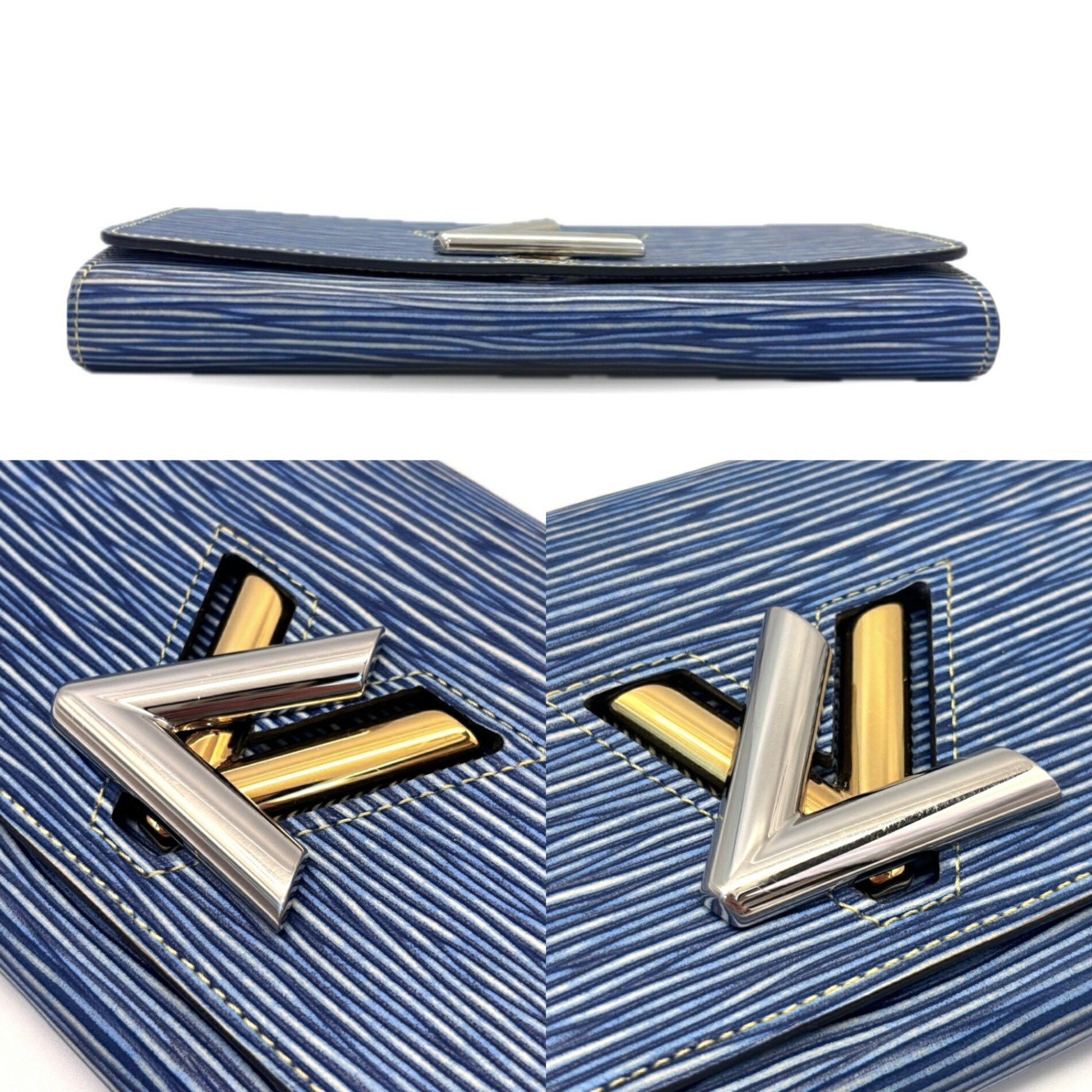 Louis Vuitton Louis Vuitton Portefeuille Twist Epi Denim Blue Long Wallet M60963 LOUIS VUITTON Size ONE SIZE - 4 Thumbnail