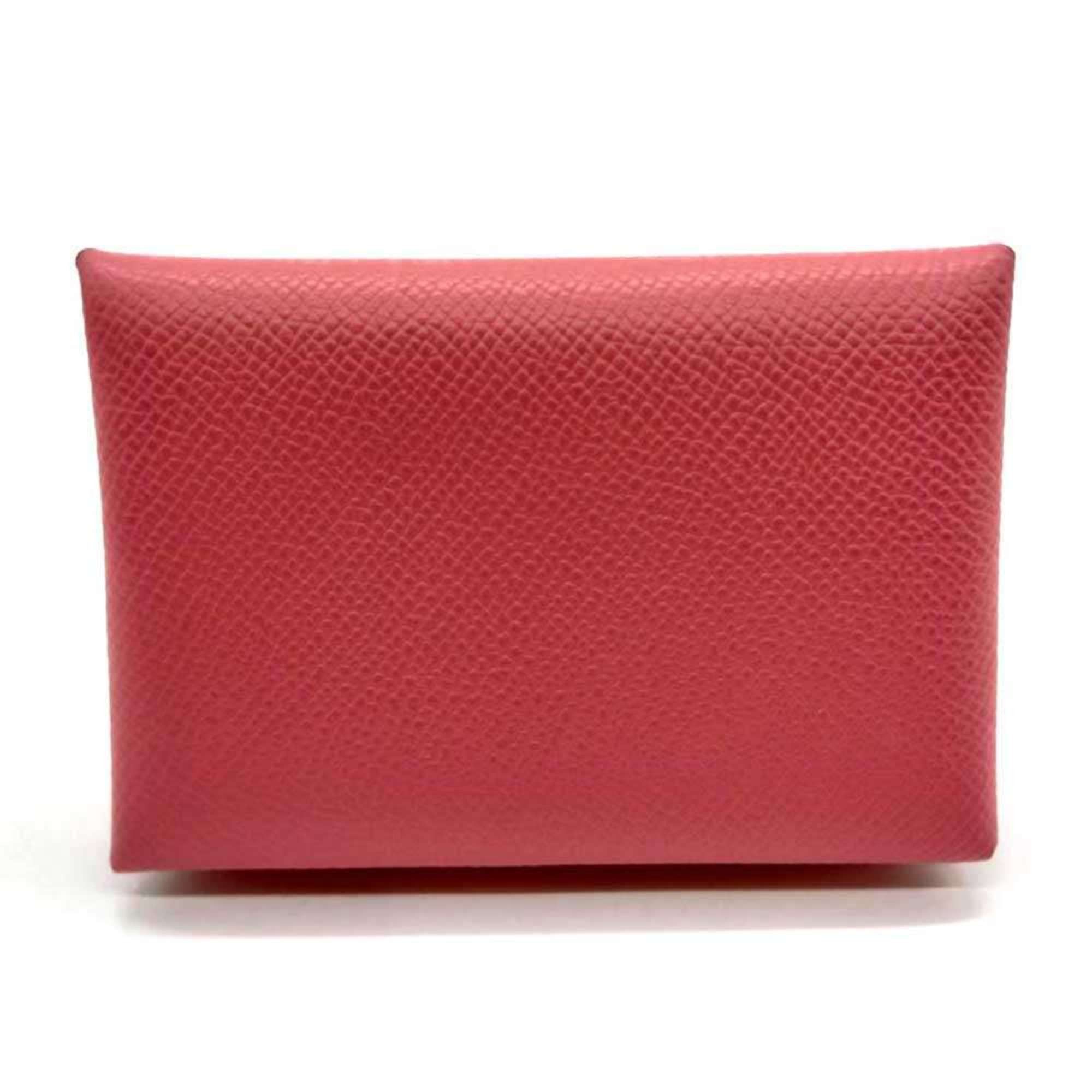 Hermes Hermes Hermès Calvi Duo Card Case/Business Holder in Rose Azalee Pink Epsom Leather for Women Size ONE SIZE - 2 Thumbnail