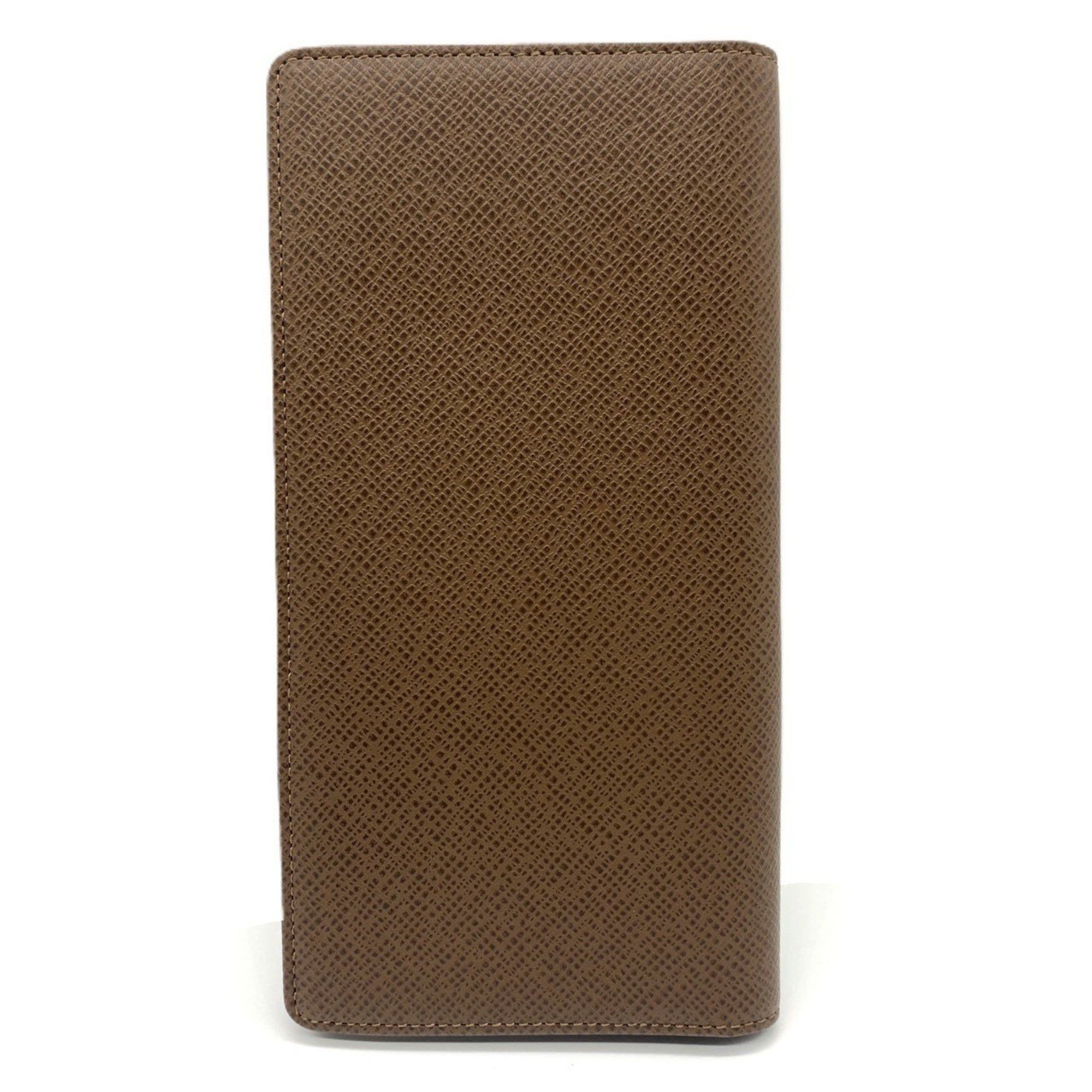 Louis Vuitton Taiga Portefeuille Brazza Brown Bifold Wallet M32578 LOUIS VUITTON