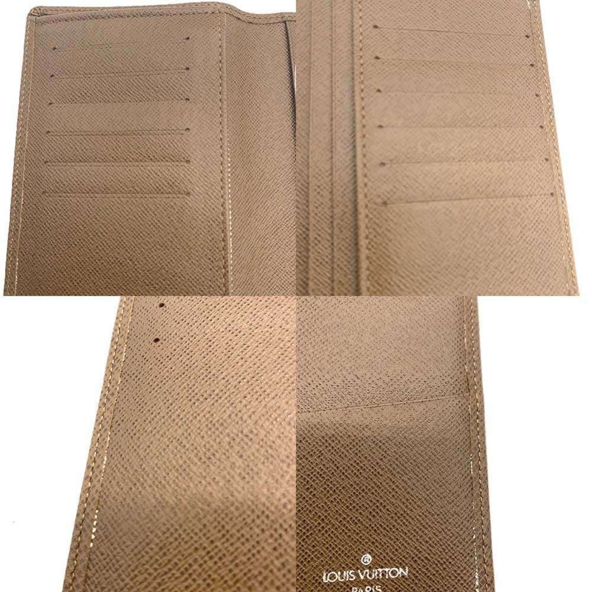 Louis Vuitton Taiga Portefeuille Brazza Brown Bifold Wallet M32578 LOUIS VUITTON